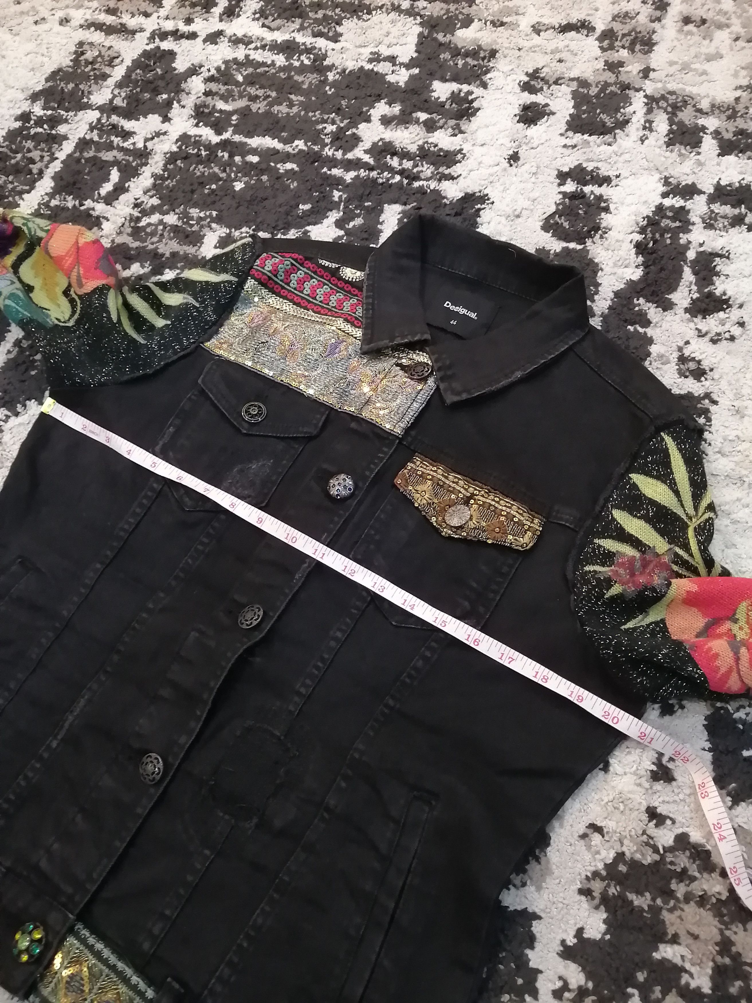 Desigual Desigual Stretch Distressed Look Denim Jacket Size M / US 6-8 / IT 42-44 - 15 Thumbnail