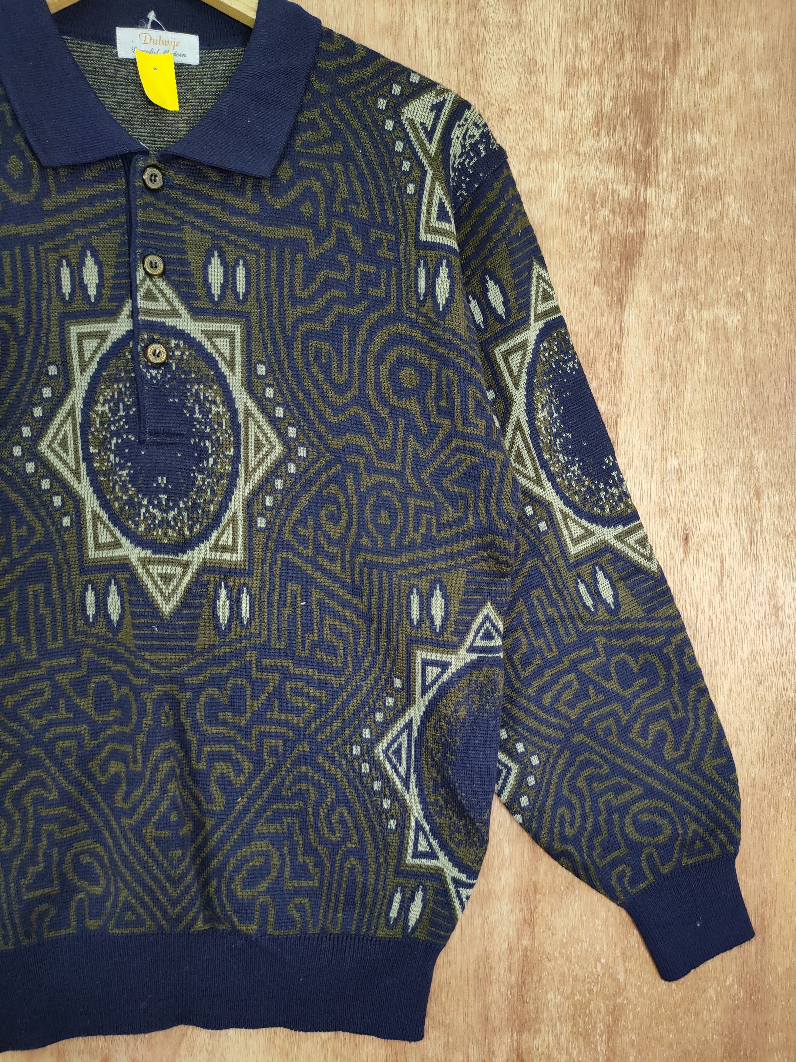 Vintage Dulwije sweatshirt art knit navajo vintage #4135 Size US M / EU 48-50 / 2 - 3 Thumbnail