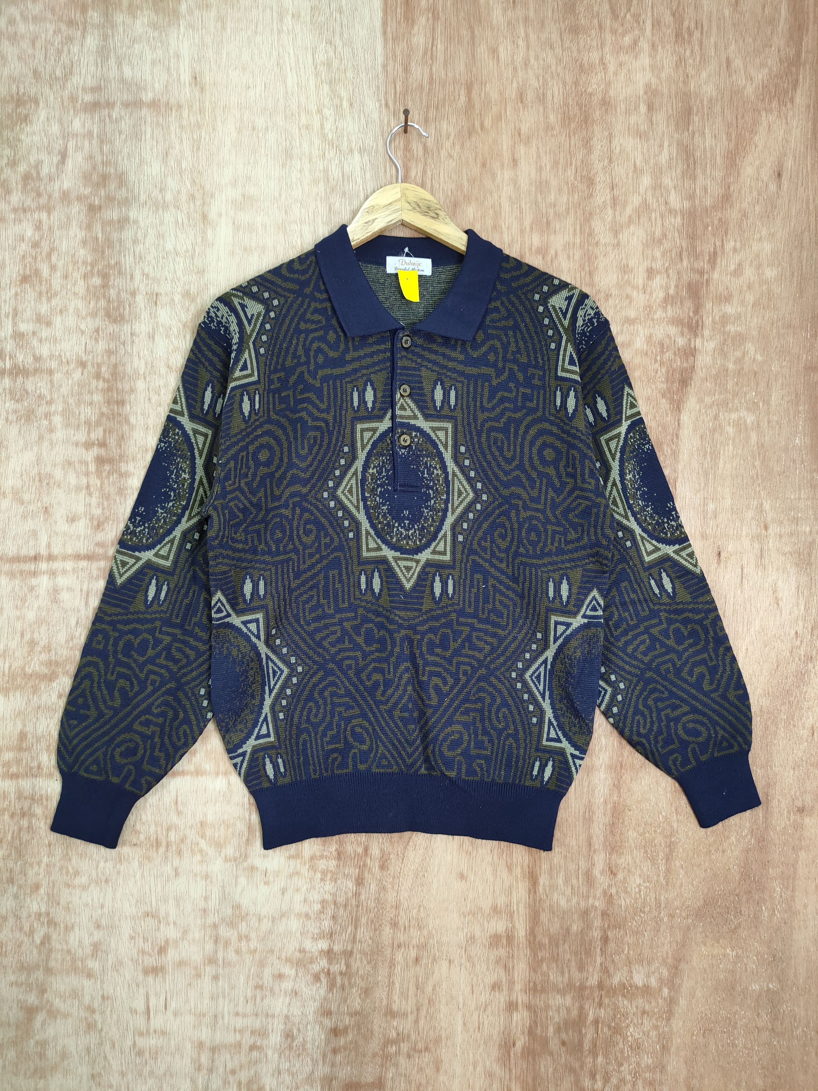 Vintage Dulwije sweatshirt art knit navajo vintage #4135 Size US M / EU 48-50 / 2 - 1 Thumbnail
