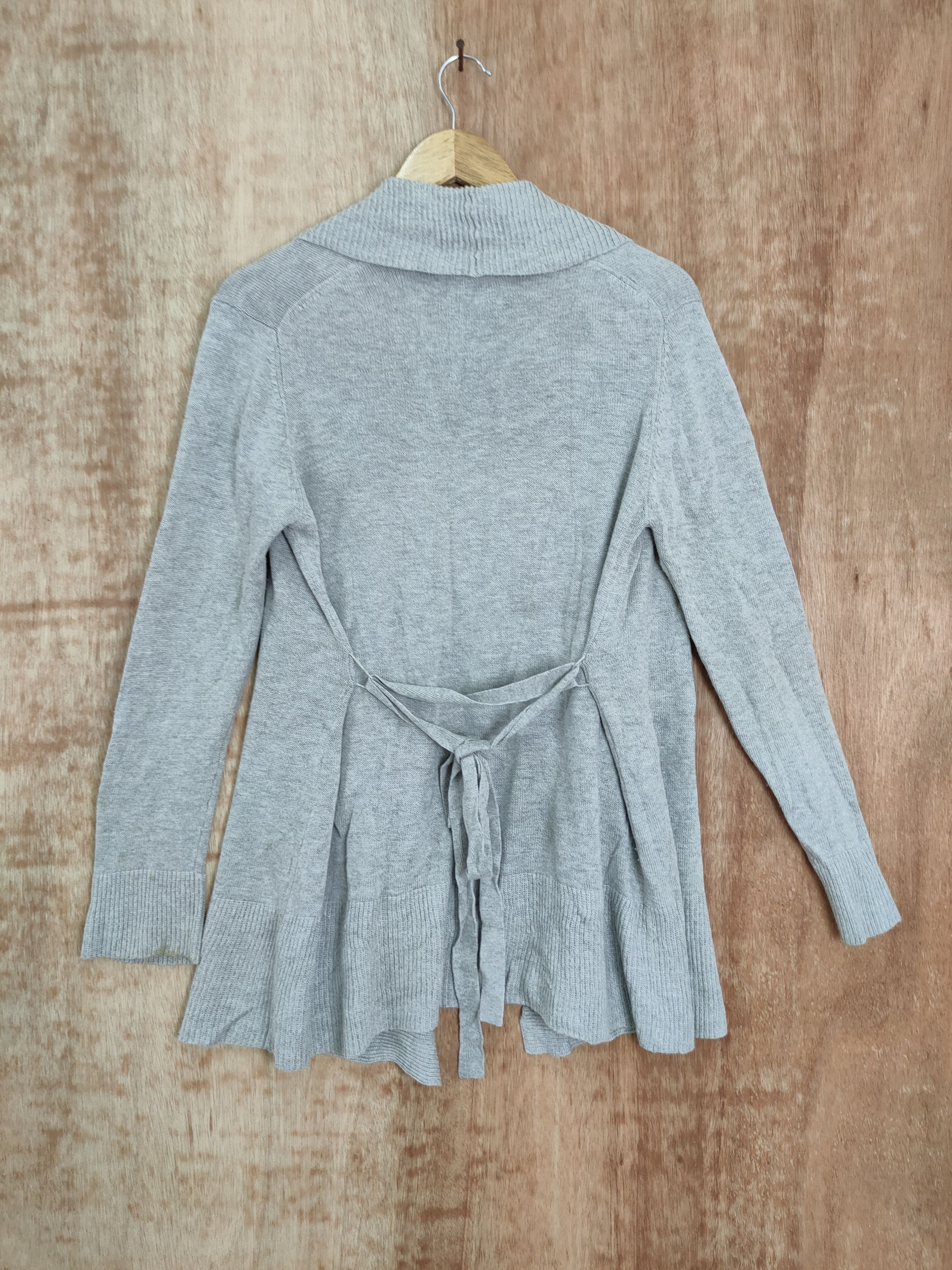 Japanese Brand × Vintage Grove cardigan japan grey vintage knitwear #4134 Size US M / EU 48-50 / 2 - 5 Thumbnail