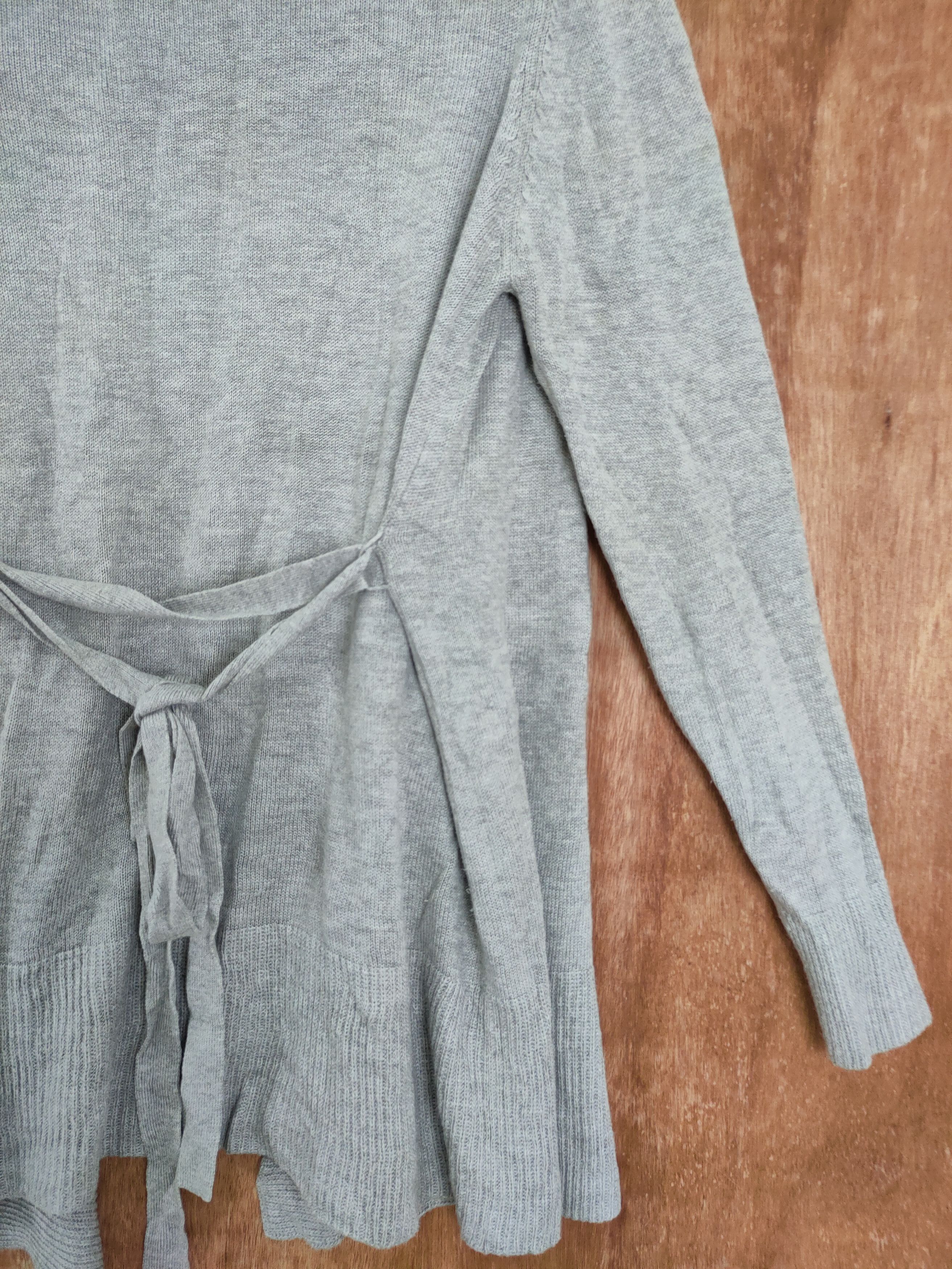 Japanese Brand × Vintage Grove cardigan japan grey vintage knitwear #4134 Size US M / EU 48-50 / 2 - 7 Thumbnail