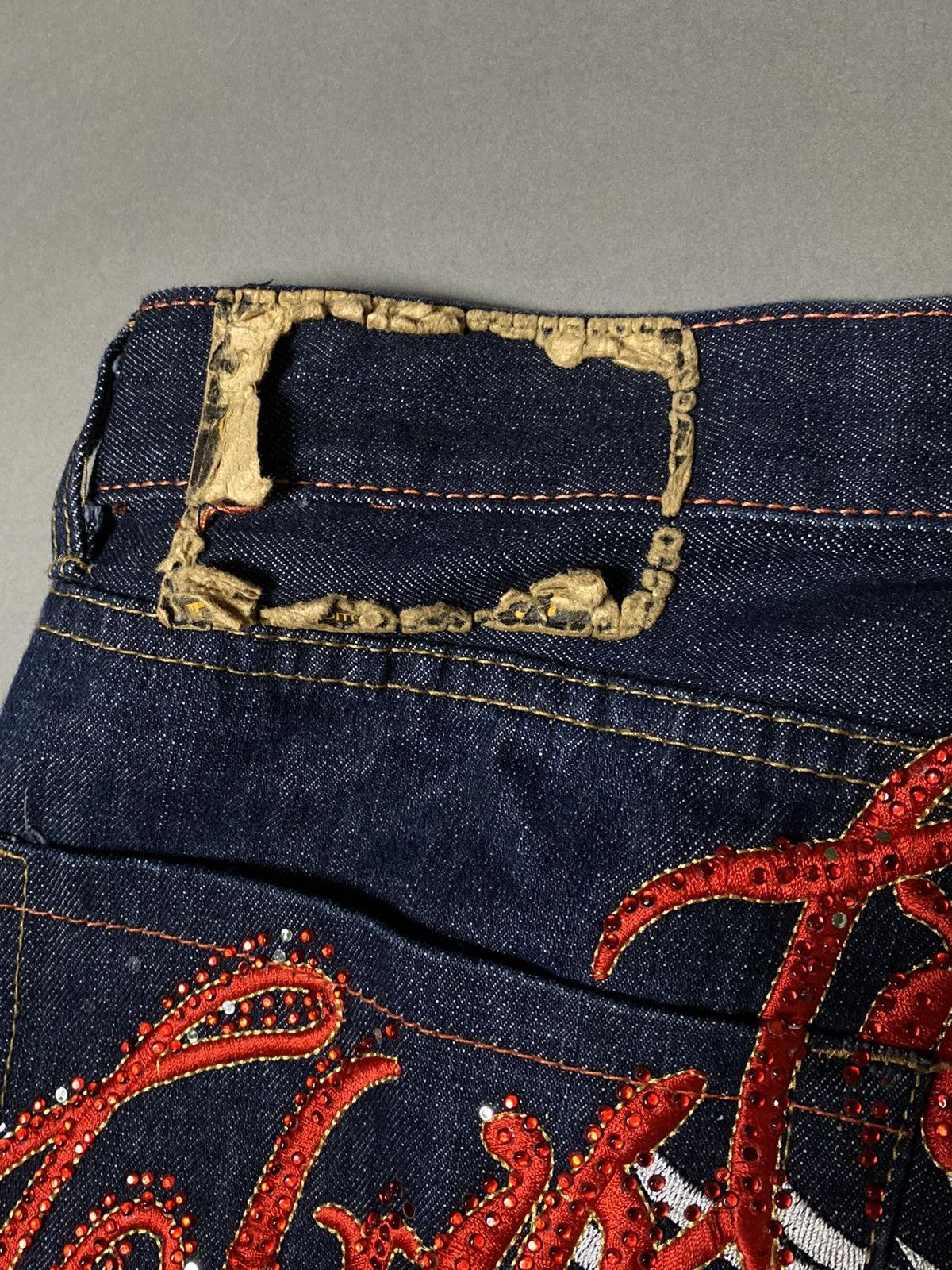 Christian Audigier RARE Christian Audigier Ed Hardy Vintage Skull Jeans Size US 32 / EU 48 - 3 Thumbnail