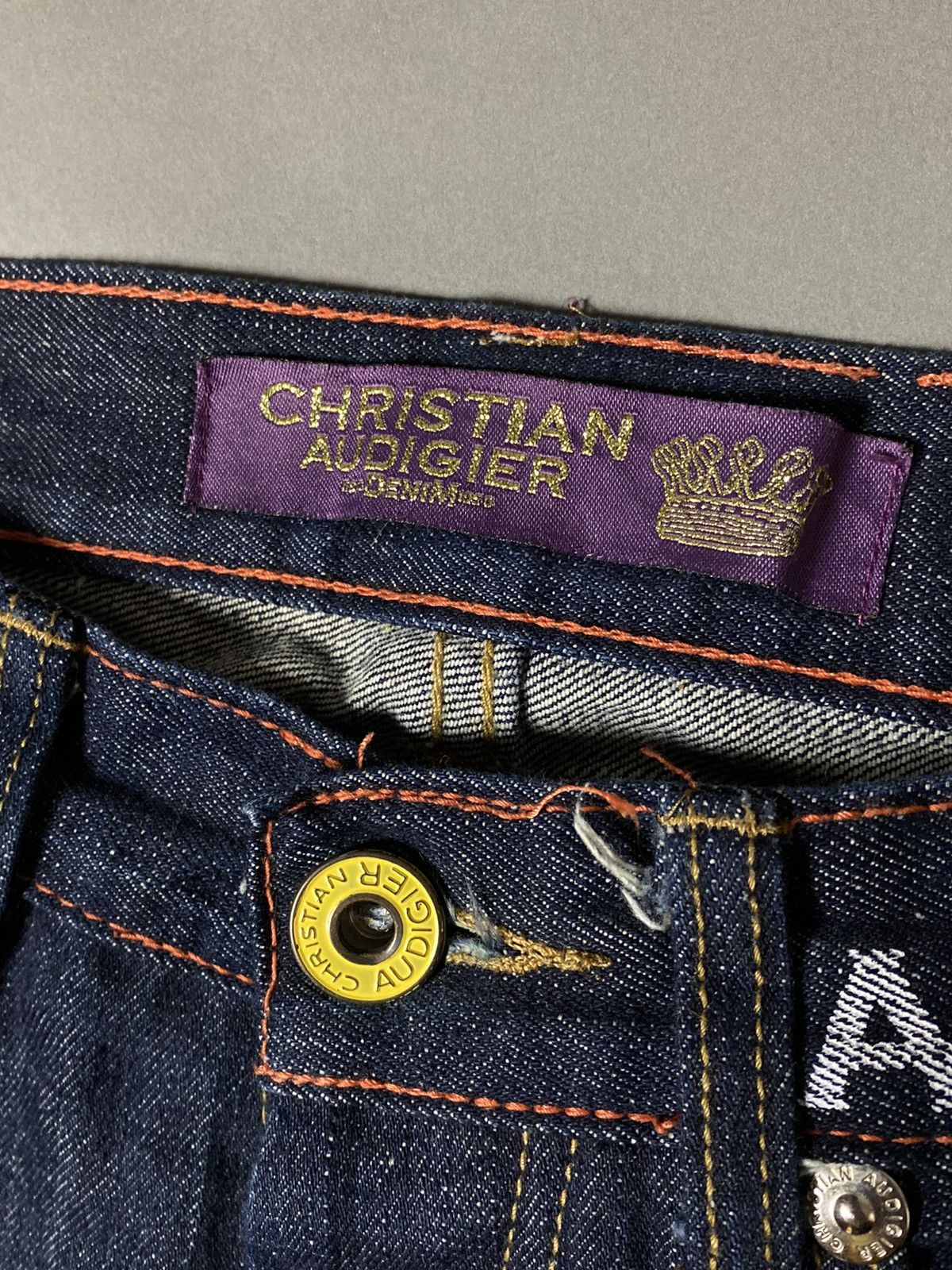 Christian Audigier RARE Christian Audigier Ed Hardy Vintage Skull Jeans Size US 32 / EU 48 - 6 Thumbnail