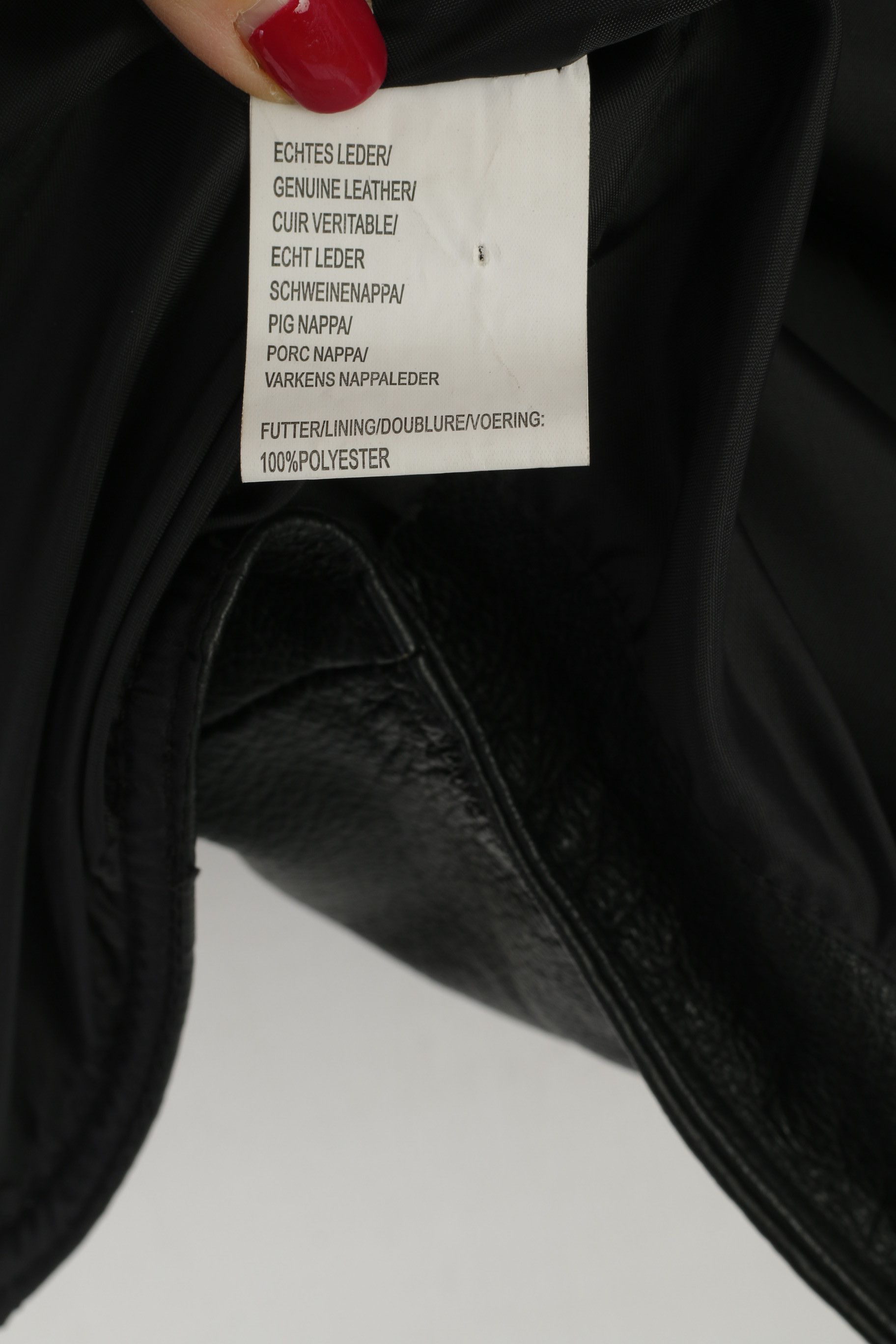 Leather Vintage Men L Waistcoat Black Leather Snap Front 6893 Size US L / EU 52-54 / 3 - 5 Thumbnail