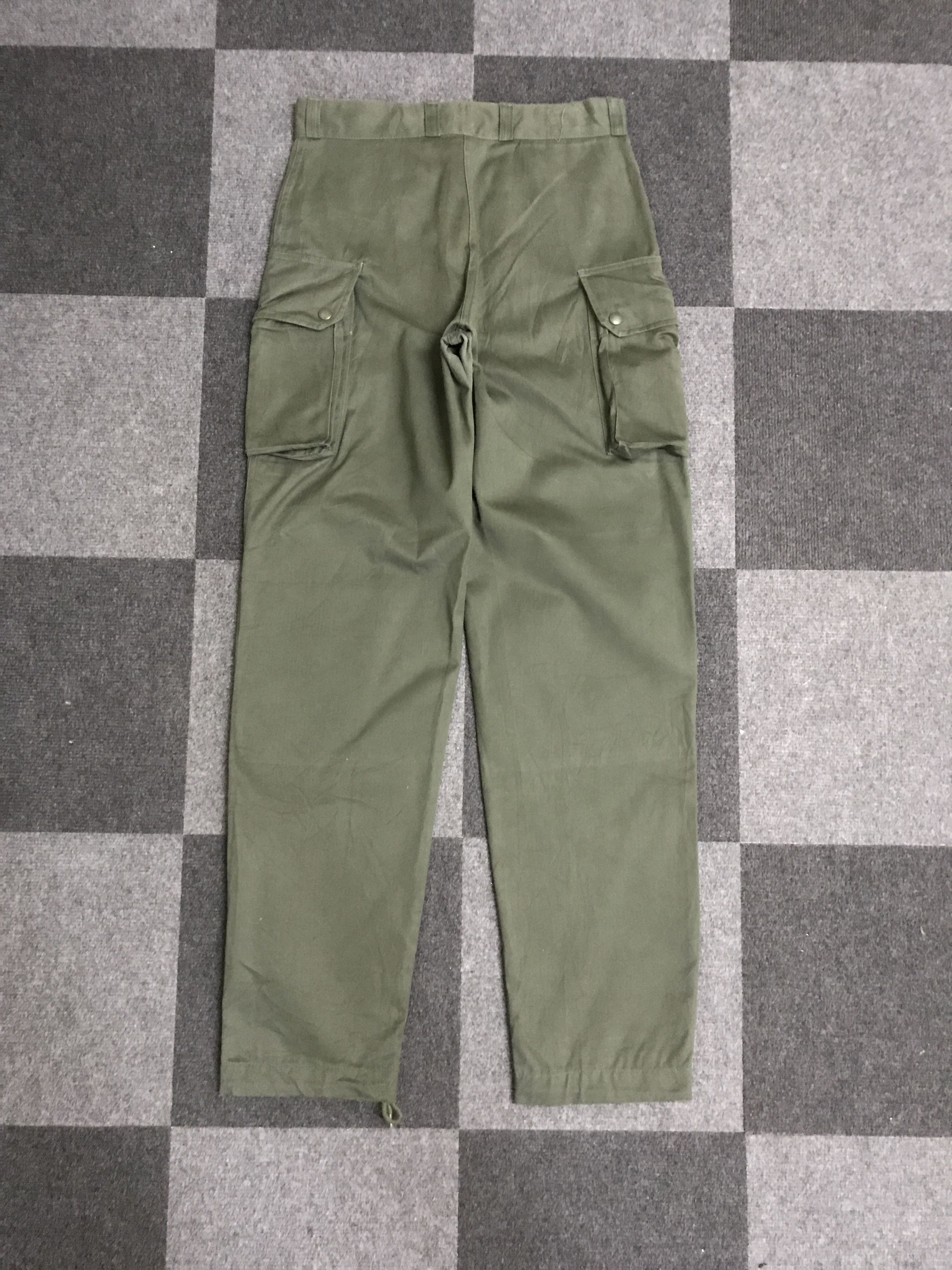 Vintage CP296 Vintage 80s French Military Cargo Pant Size US 29 - 8 Thumbnail