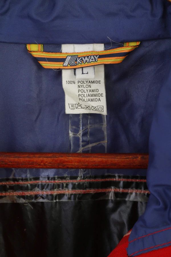 K-Way K-Way International Men L Jacket Black Red Vintage 8063 Size US L / EU 52-54 / 3 - 5 Thumbnail