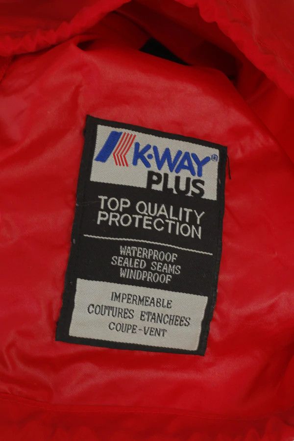 K-Way K-Way International Men L Jacket Black Red Vintage 8063 Size US L / EU 52-54 / 3 - 6 Thumbnail