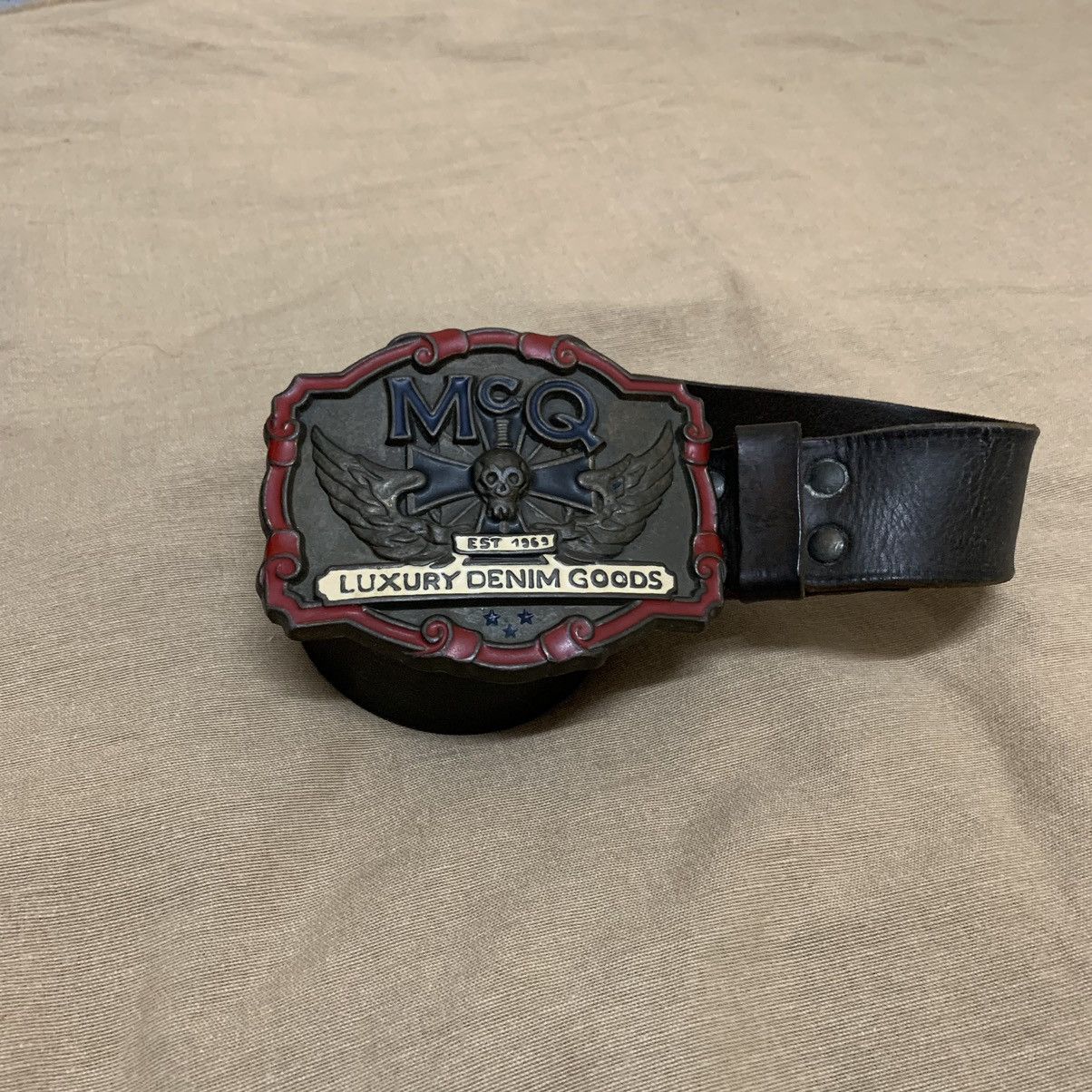 Vintage McQ Buckle Leather Belt