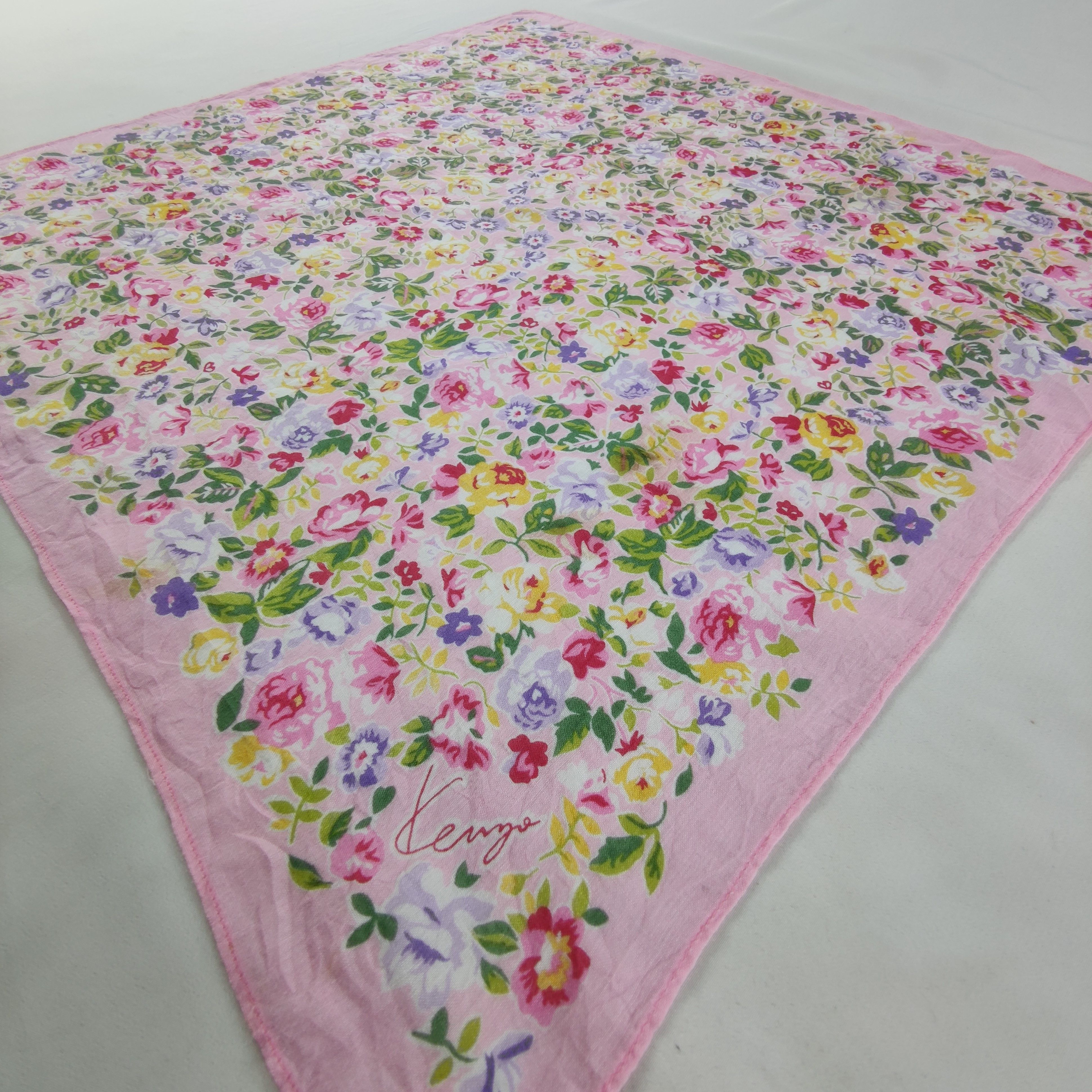 Kenzo × Vintage Kenzo Handkerchief/Neckerchief/Bandana Size ONE SIZE - 3 Thumbnail