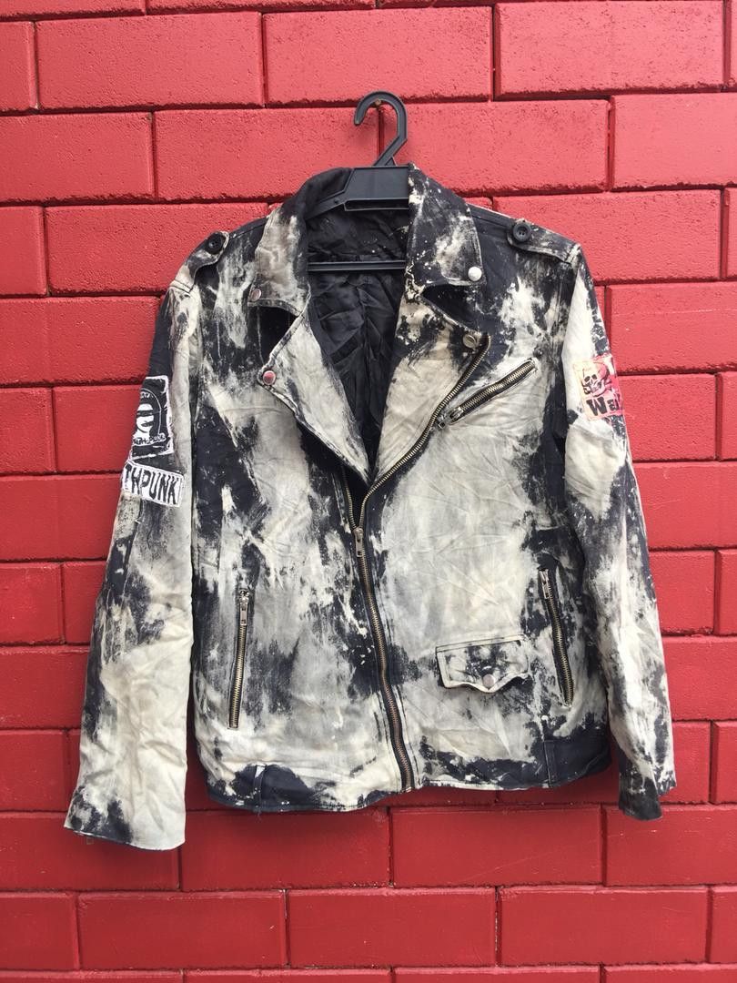 Japanese Brand × Vintage Vintage Punk Theme Jacket Travis Scott Fashion Style Size US M / EU 48-50 / 2 - 1 Thumbnail