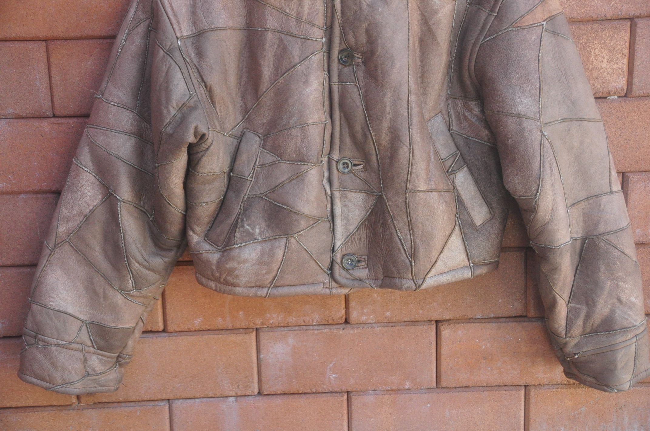Japanese Brand × Vintage Vintage Donna Sparsse Leather Jacket Travis Scott Style Size US M / EU 48-50 / 2 - 8 Thumbnail