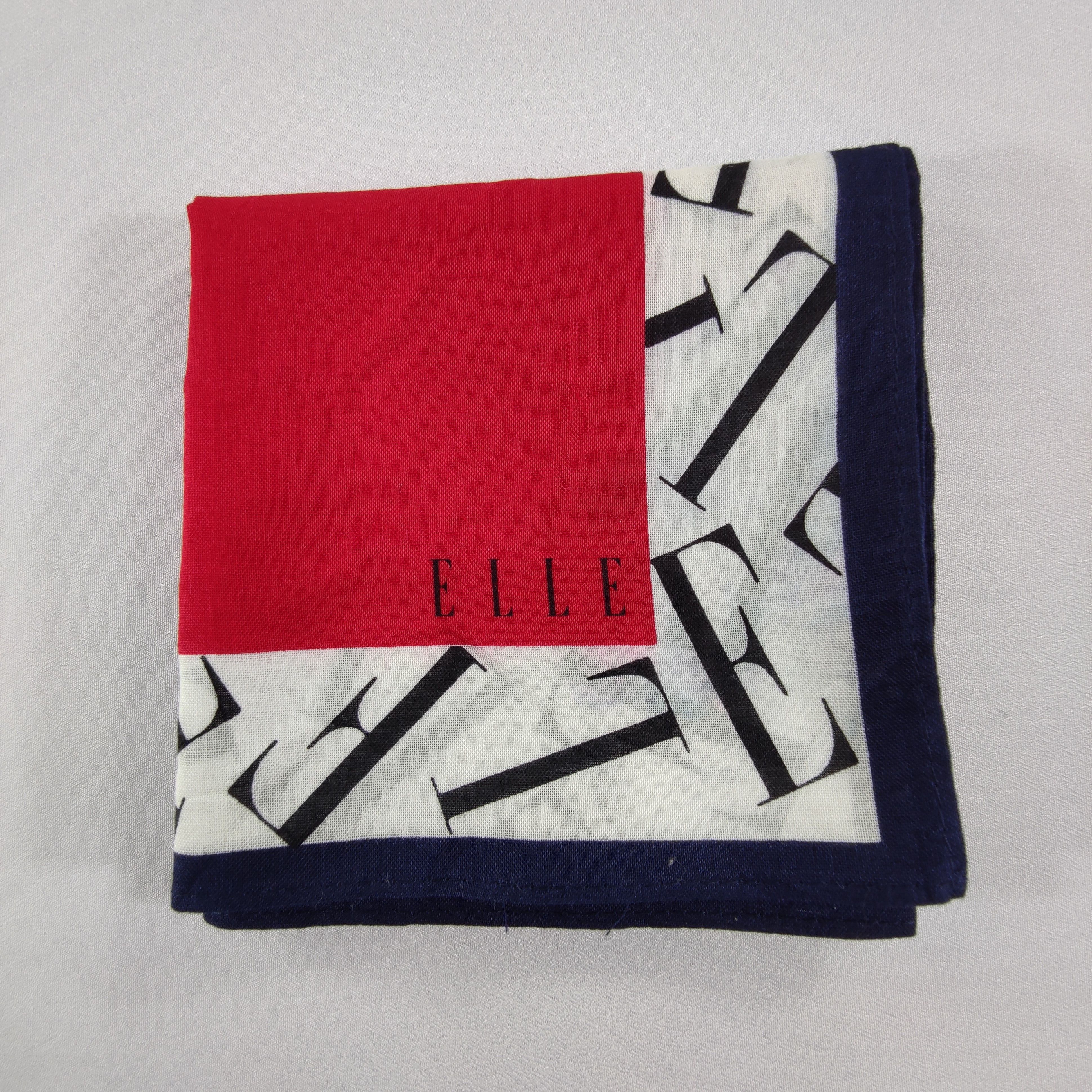Vintage Elle Handkerchief/Neckerchief/Bandana Size ONE SIZE - 7 Thumbnail