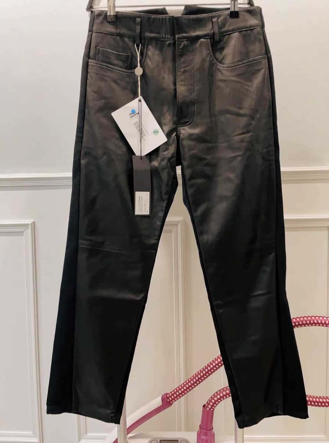 Haider Ackermann Original New Leather Pants Size 36