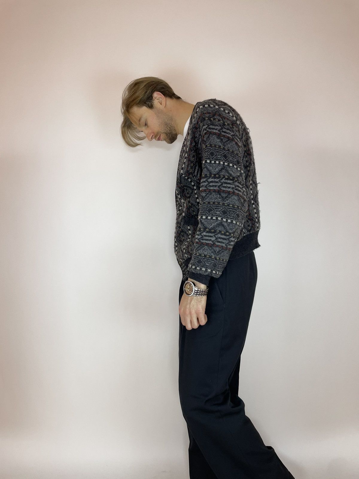 Vintage Lettmann by breidhof Vintage Cardigan 90s Mens size 50/L Size US L / EU 52-54 / 3 - 8 Thumbnail