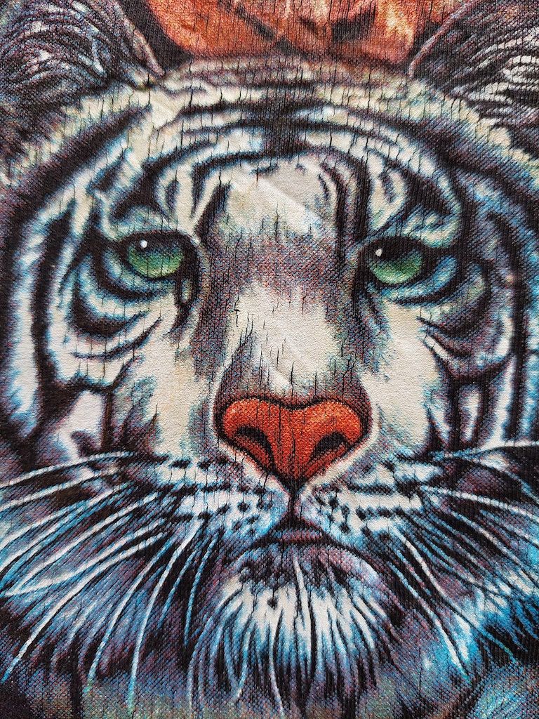 Vintage Vintage Animal Tee Tigers Family Overprint Size US M / EU 48-50 / 2 - 8 Thumbnail