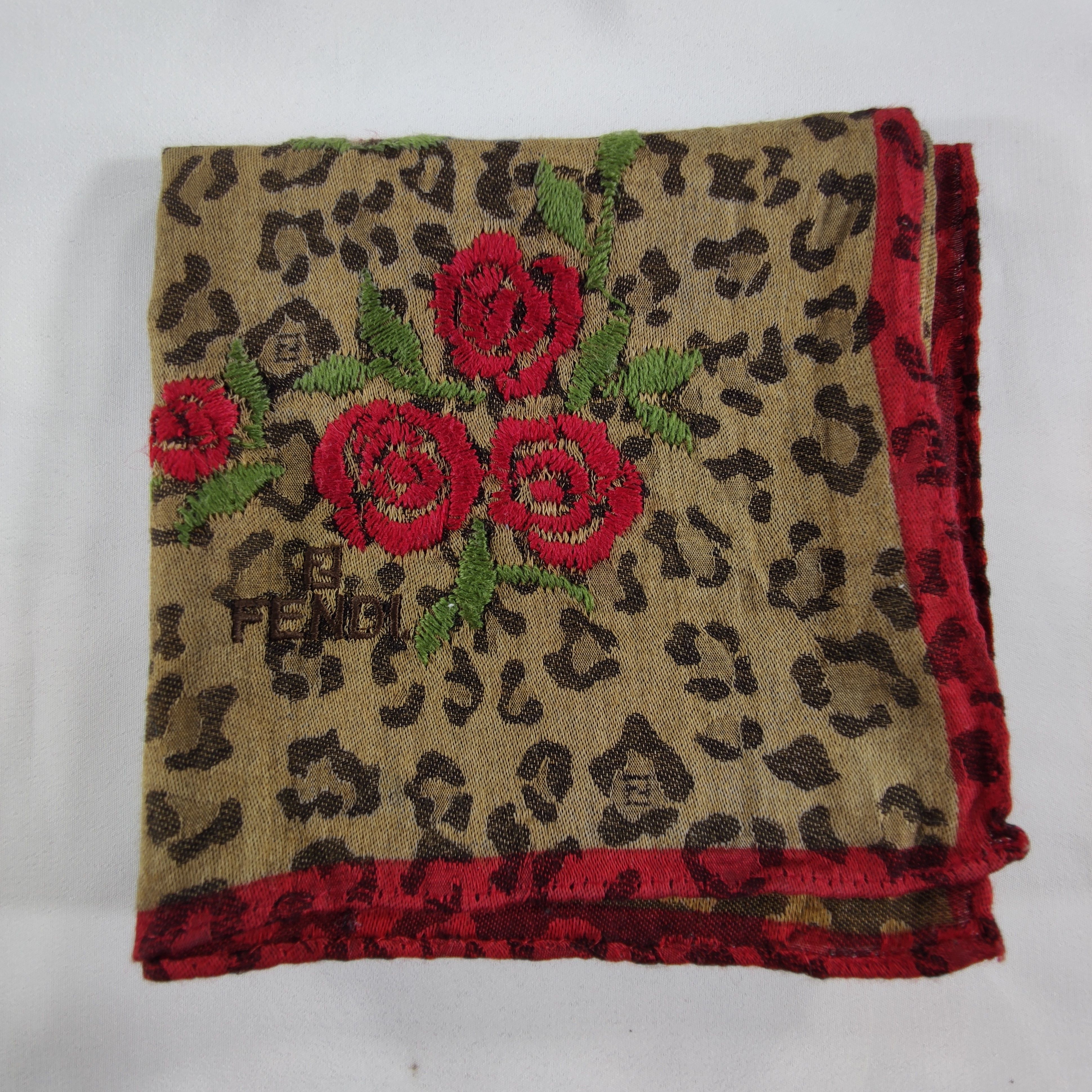 Vintage Fendi Handkerchief/Neckerchief/Bandana Size ONE SIZE - 4 Thumbnail