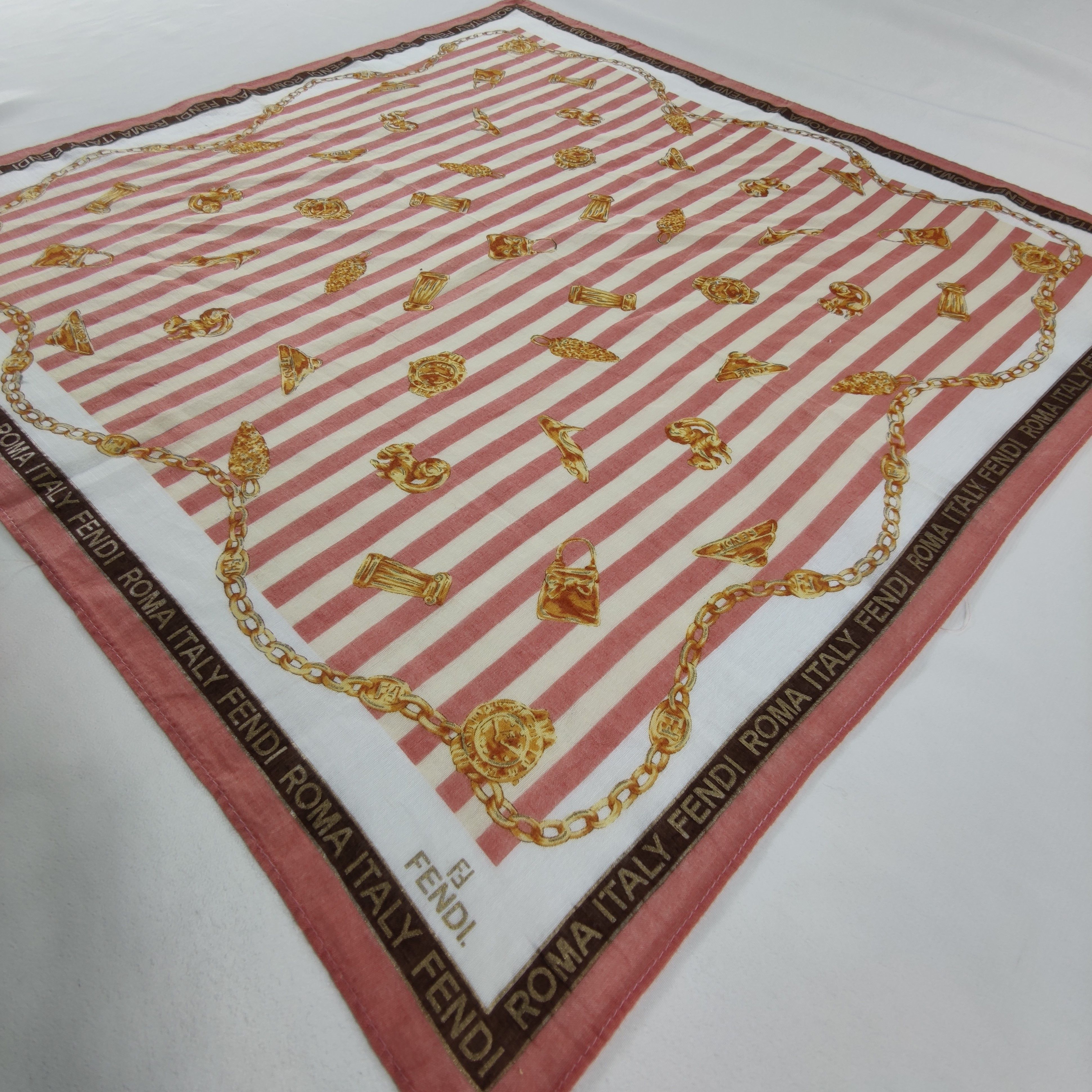 Vintage Fendi Handkerchief/Neckerchief/Bandana Size ONE SIZE - 3 Thumbnail