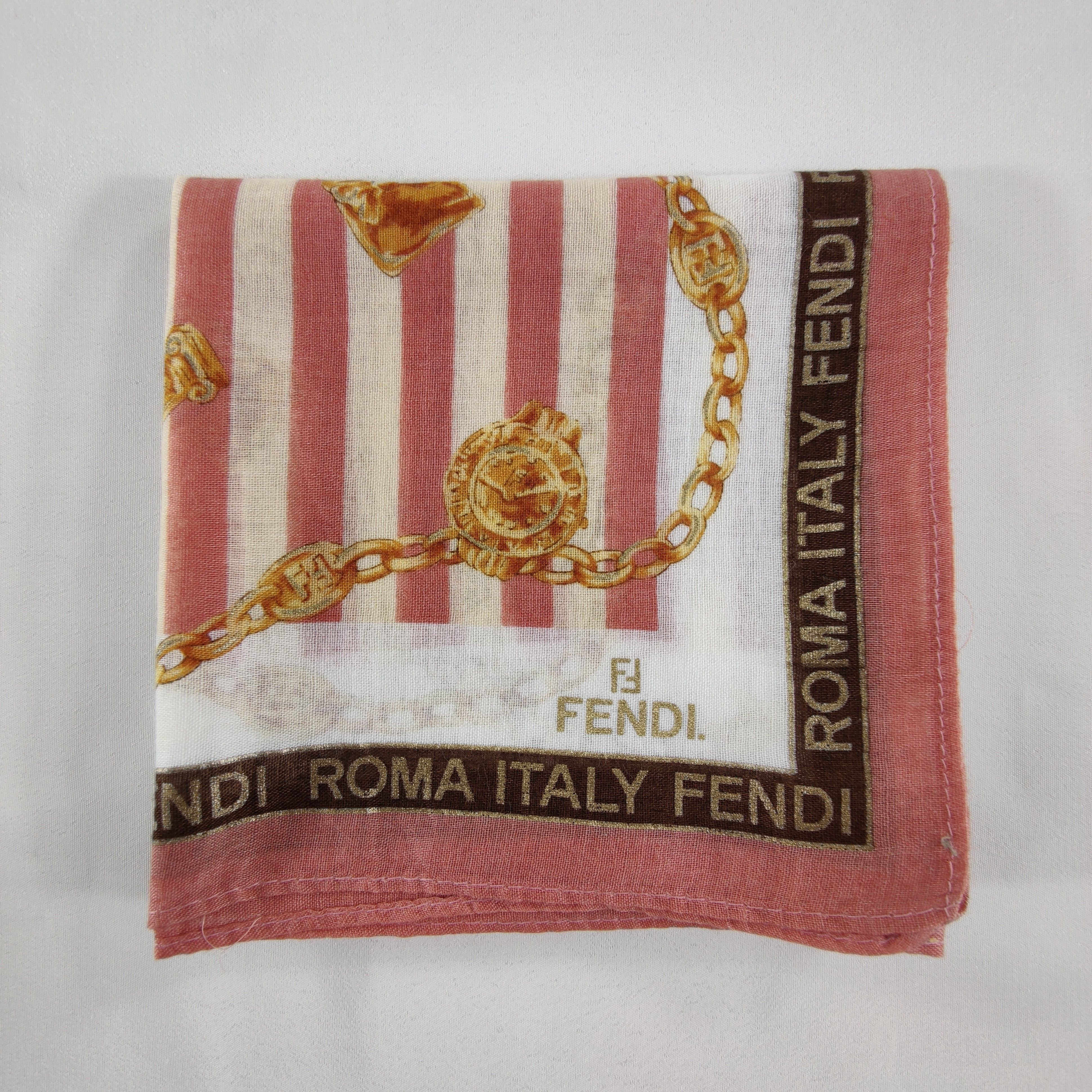 Vintage Fendi Handkerchief/Neckerchief/Bandana Size ONE SIZE - 4 Thumbnail