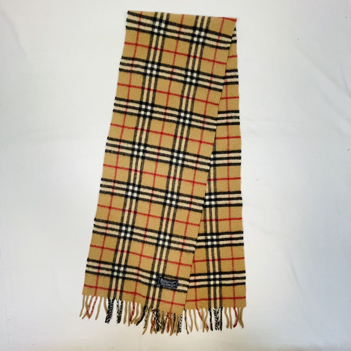 Burberry BURBERRY NOVA CHECK WOOL CASHMERE MUFFLER SCARF NECKERCHIEF Size ONE SIZE - 3 Thumbnail