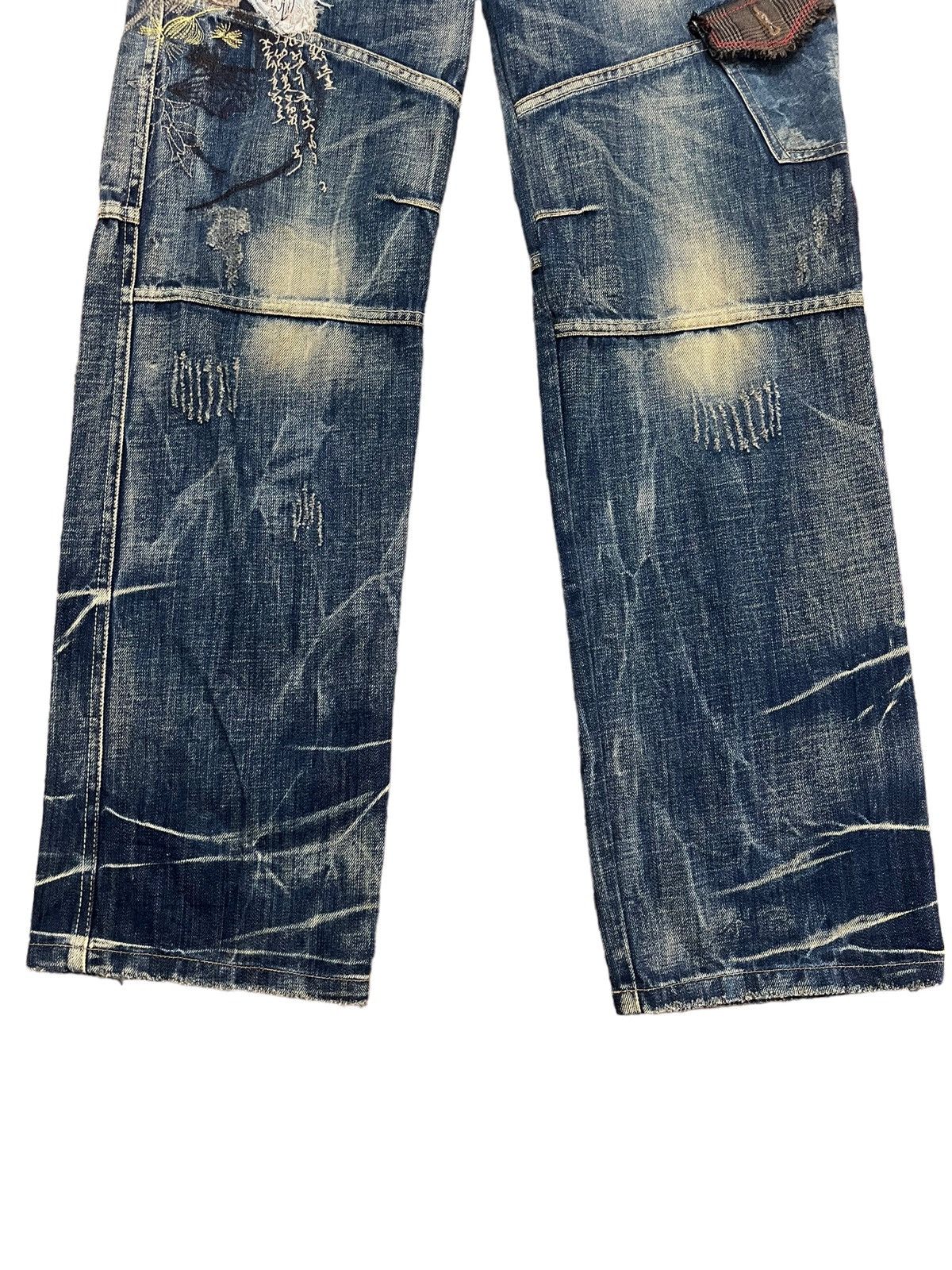 Designer 🔥Unique🔥Bere Jeans Scab Jeans Inspired by Number Nine Size US 32 / EU 48 - 5 Thumbnail
