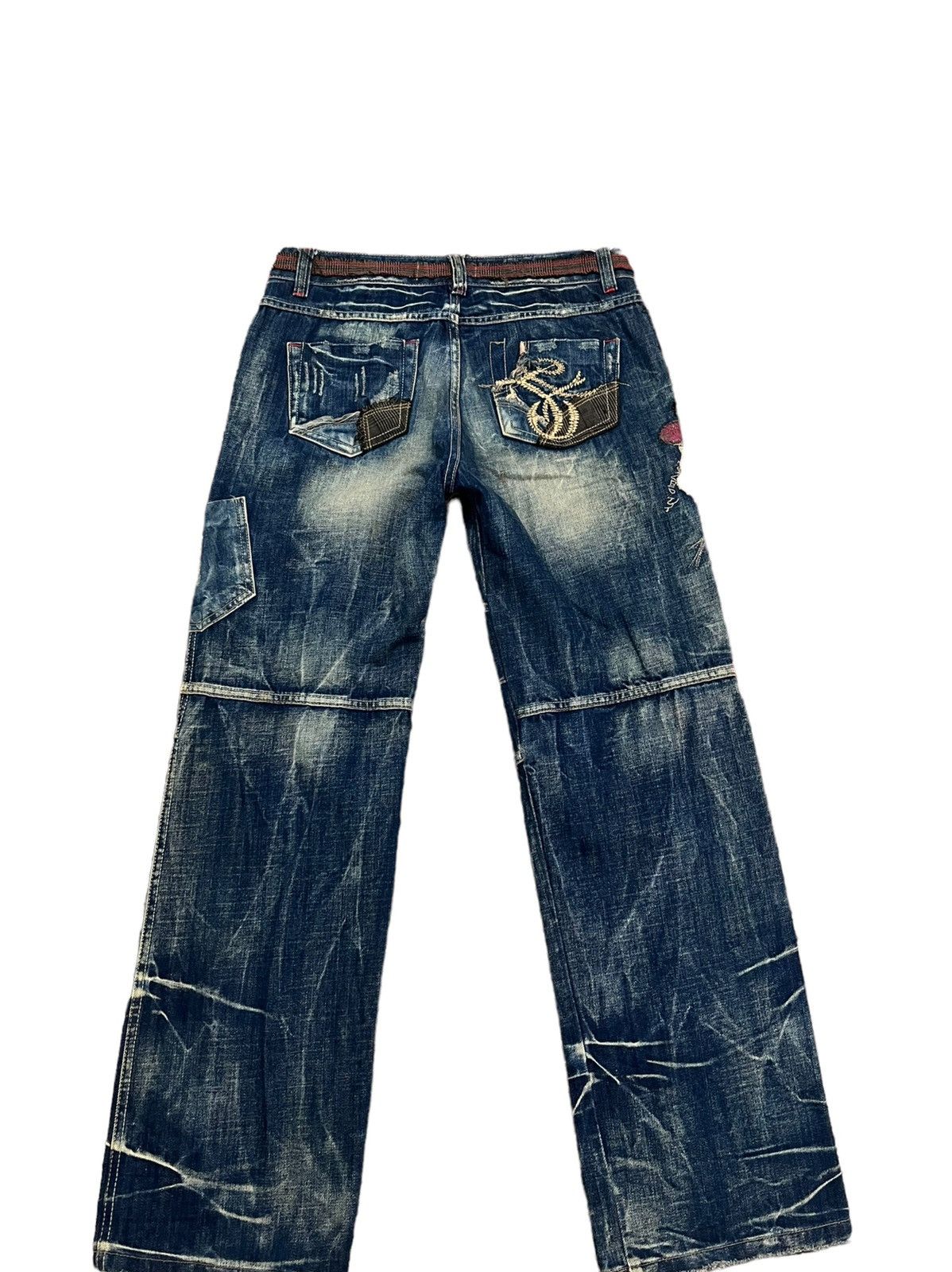 Designer 🔥Unique🔥Bere Jeans Scab Jeans Inspired by Number Nine Size US 32 / EU 48 - 7 Thumbnail
