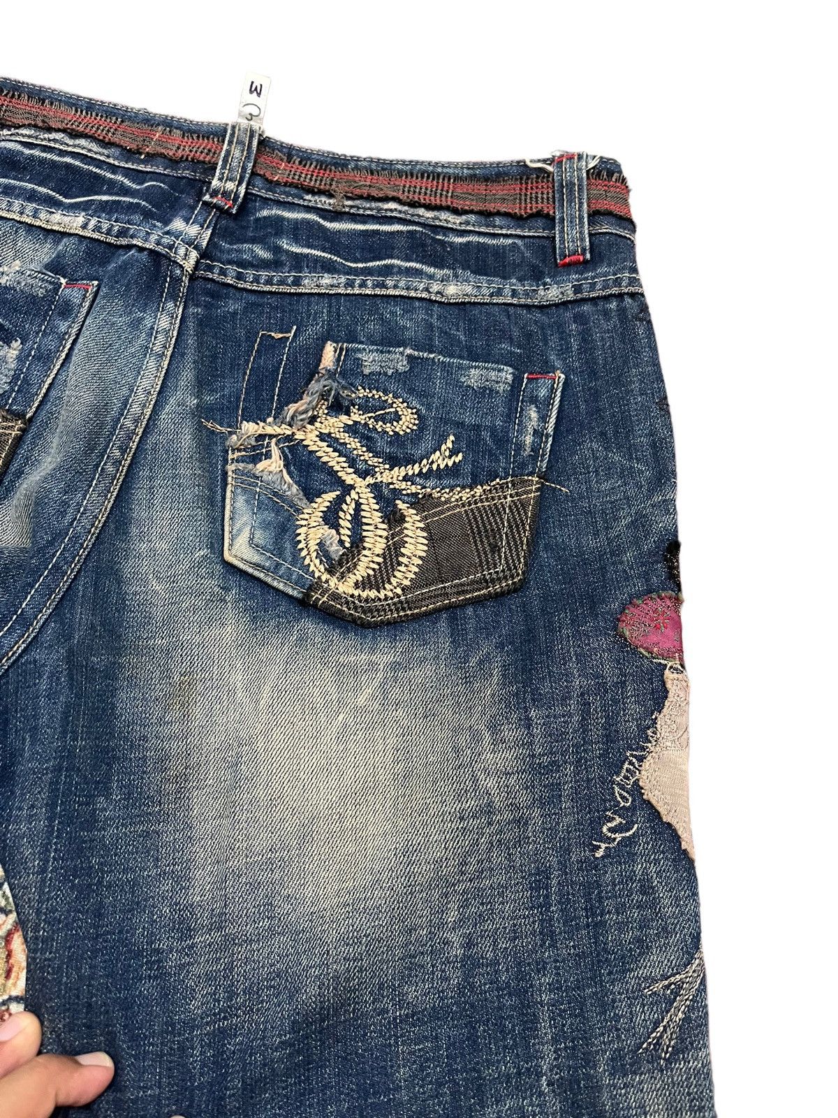 Designer 🔥Unique🔥Bere Jeans Scab Jeans Inspired by Number Nine Size US 32 / EU 48 - 9 Thumbnail