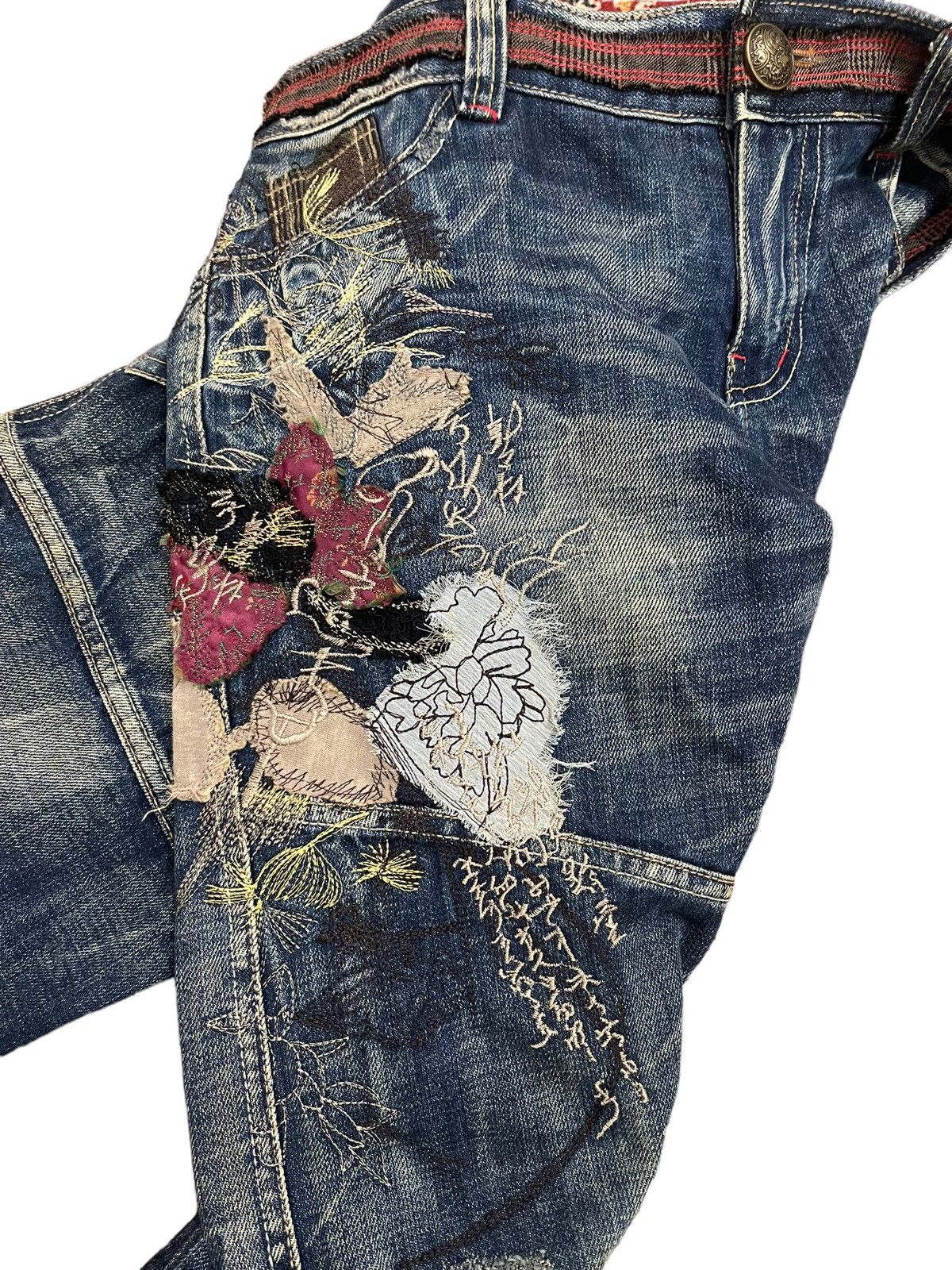 Designer 🔥Unique🔥Bere Jeans Scab Jeans Inspired by Number Nine Size US 32 / EU 48 - 11 Thumbnail