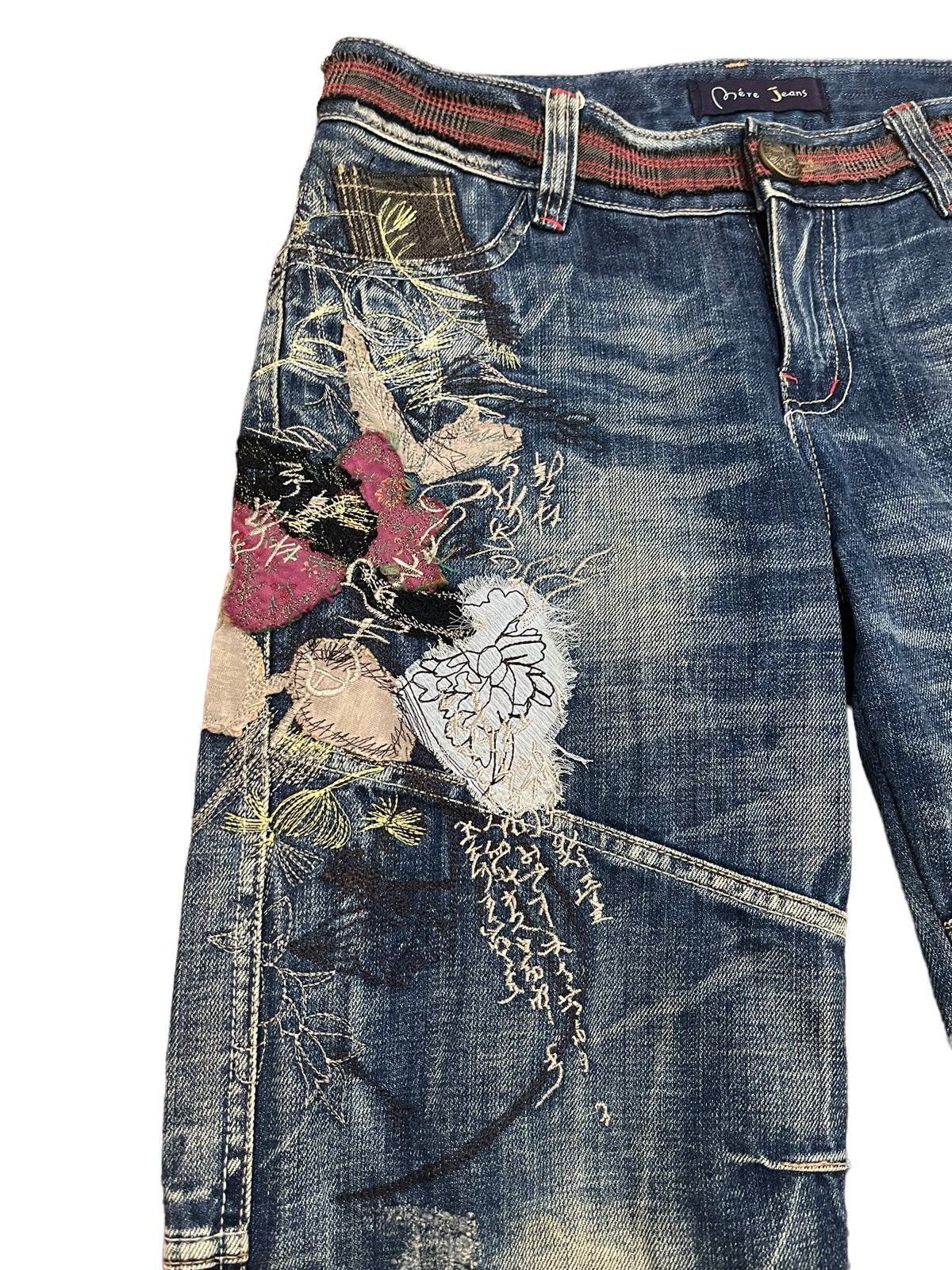 Designer 🔥Unique🔥Bere Jeans Scab Jeans Inspired by Number Nine Size US 32 / EU 48 - 6 Thumbnail