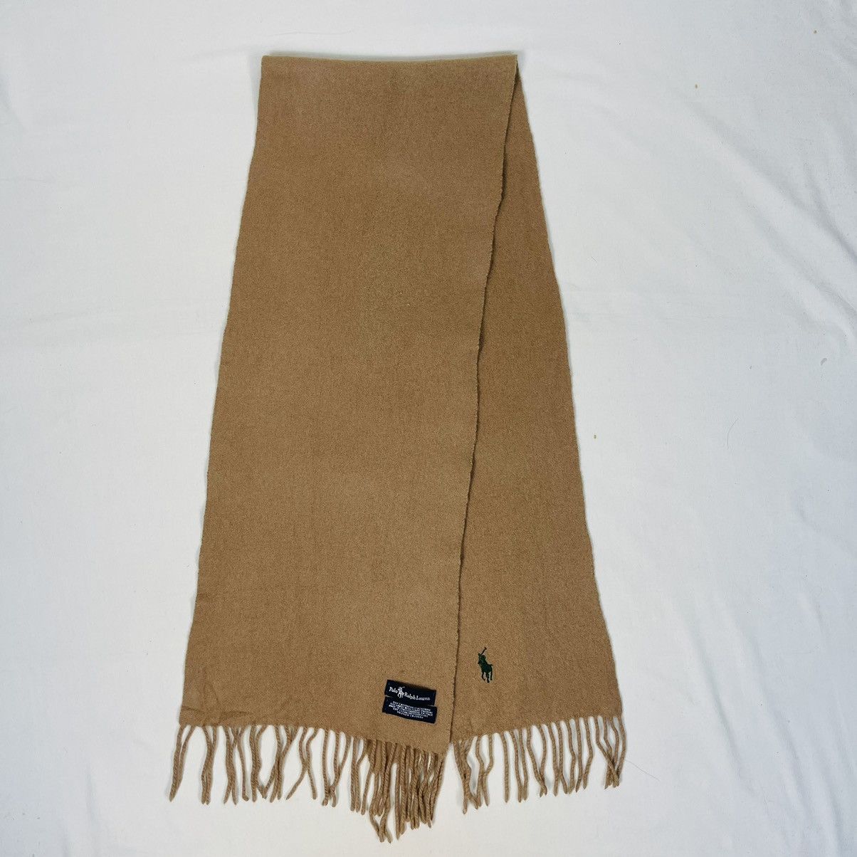 POLO RALPH LAUREN WOOL CASHMERE MUFFLER SCARF NECKERCHIEF