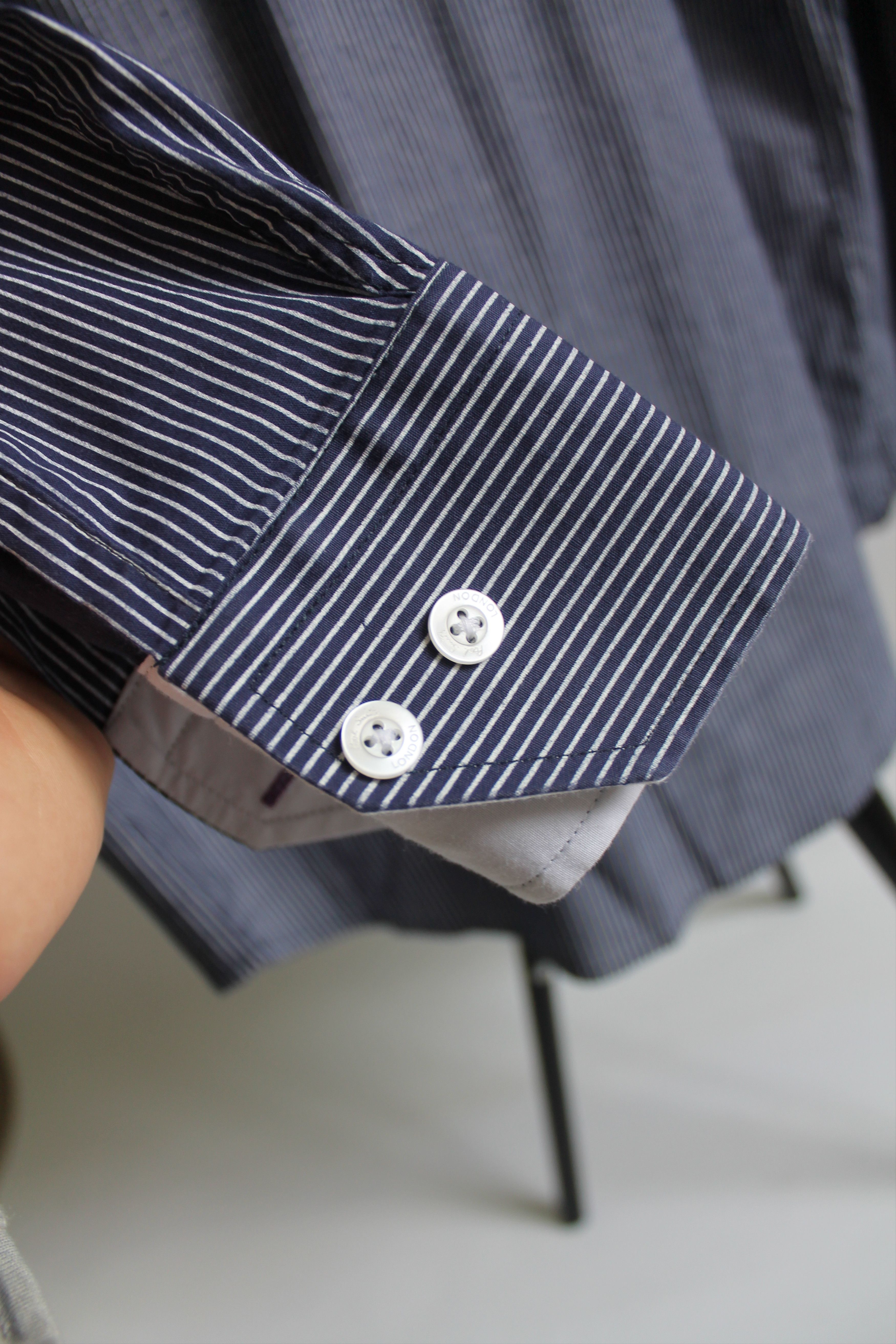 Paul Smith Paul Smith Striped Shirt Blue long sleeve Size US L / EU 52-54 / 3 - 8 Thumbnail