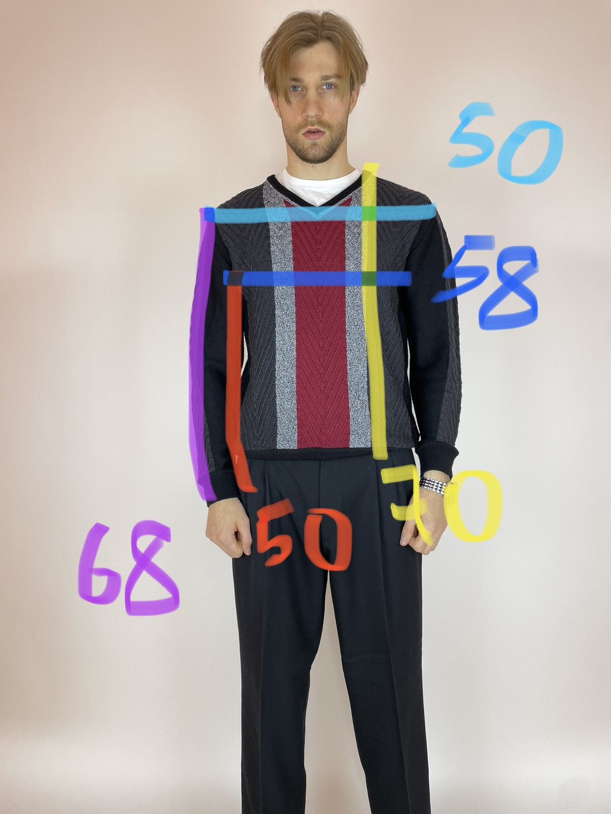 Carlo Colucci × Vintage CARLO COLUCCI sweater Made in Italy Mens size XL Size US L / EU 52-54 / 3 - 15 Thumbnail