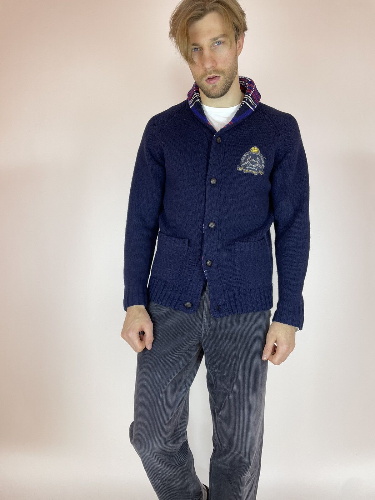 McGregor McGREGOR Wool Cardigan Lambswool Mens sizs L Size US L / EU 52-54 / 3 - 3 Thumbnail