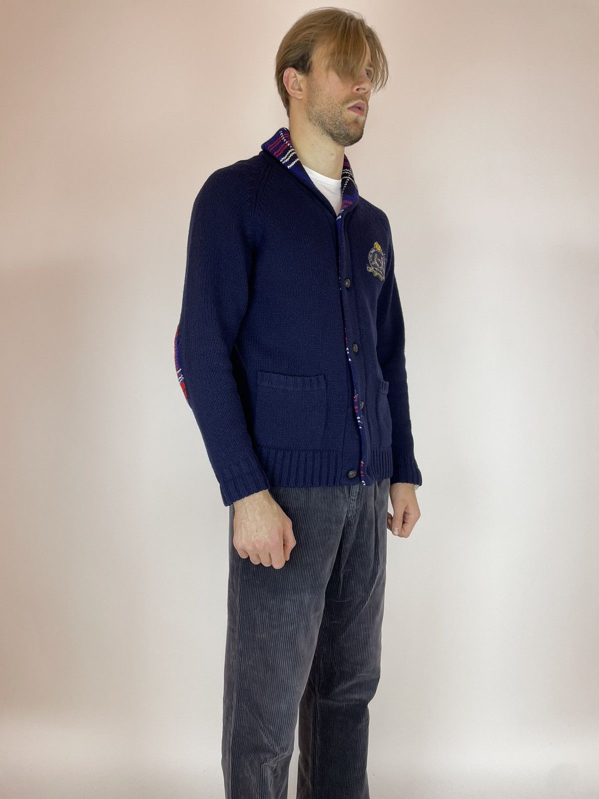 McGregor McGREGOR Wool Cardigan Lambswool Mens sizs L Size US L / EU 52-54 / 3 - 7 Thumbnail