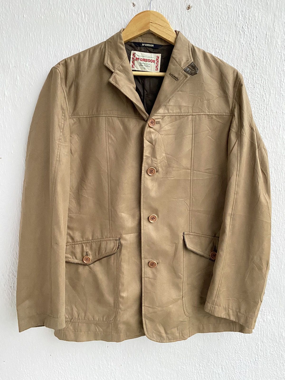 McGregor × Vintage Vintage McGregor Workers Jacket Khaki Size US L / EU 52-54 / 3 - 1 Thumbnail