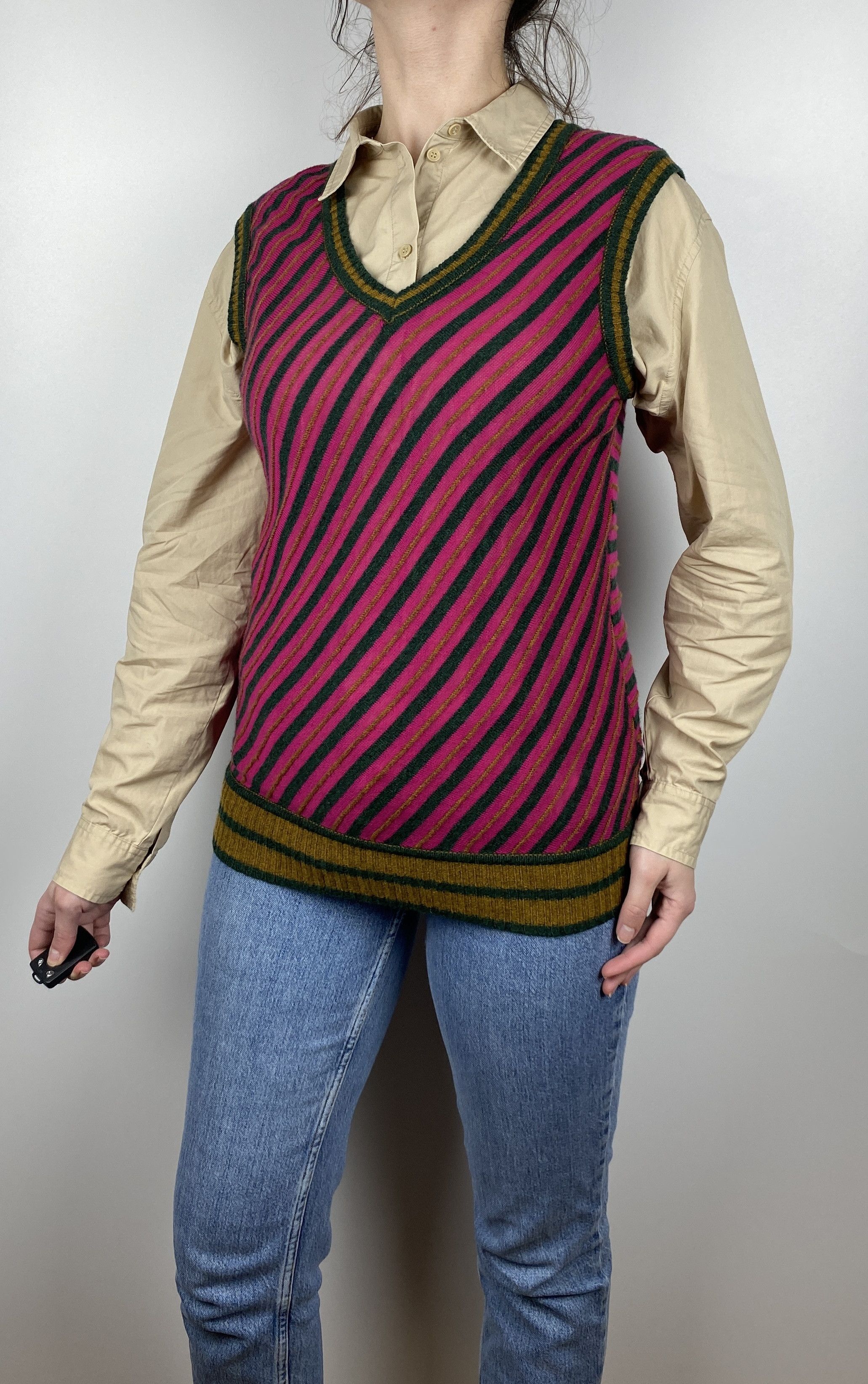 Kenzo Wool Blend Sleeveless Women's Sweater Size M
