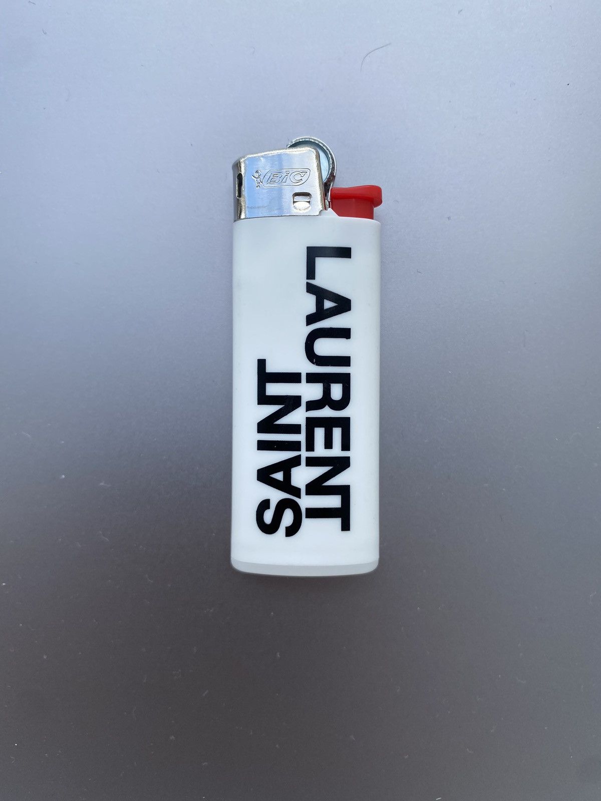 Saint Laurent Paris Saint Laurent Lighter - “Saint Laurent” White Size ONE SIZE - 2 Thumbnail