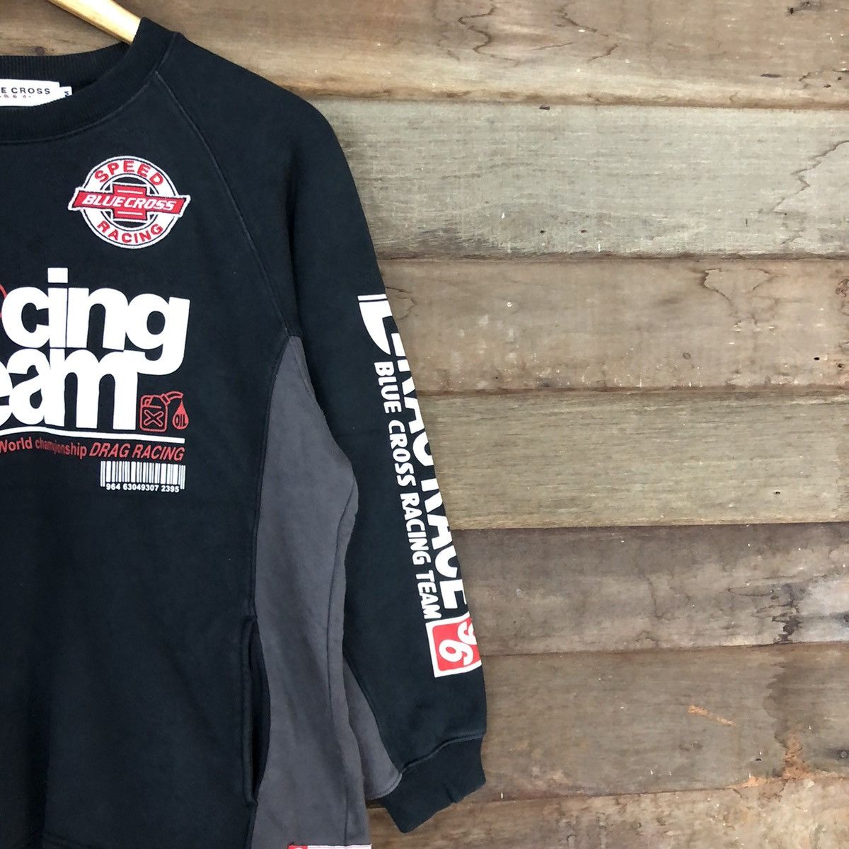 Japanese Brand Blue Cross racing Black Sweatshirt kids #5660 Size US S / EU 44-46 / 1 - 5 Thumbnail