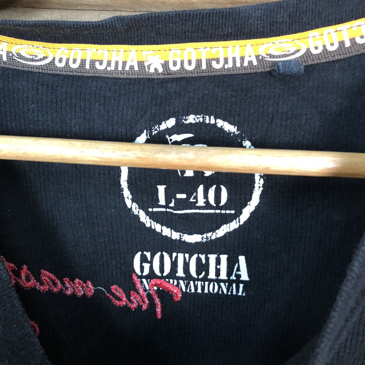 Gotcha Gotcha seditionaries Black long sleeve shirt #3201 Size M / US 6-8 / IT 42-44 - 8 Thumbnail
