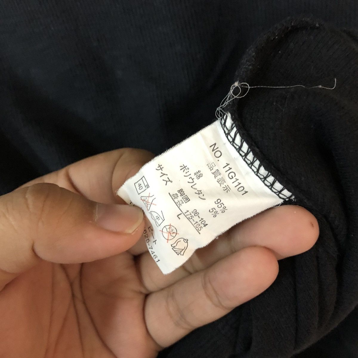 Gotcha Gotcha seditionaries Black long sleeve shirt #3201 Size M / US 6-8 / IT 42-44 - 9 Thumbnail