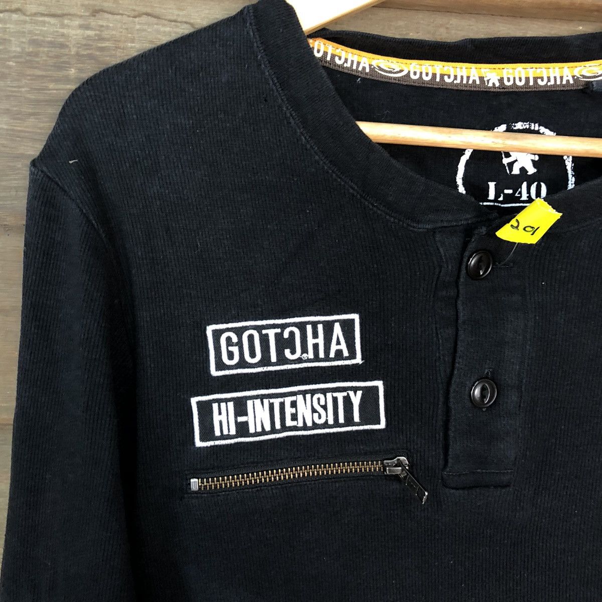 Gotcha Gotcha seditionaries Black long sleeve shirt #3201 Size M / US 6-8 / IT 42-44 - 6 Thumbnail