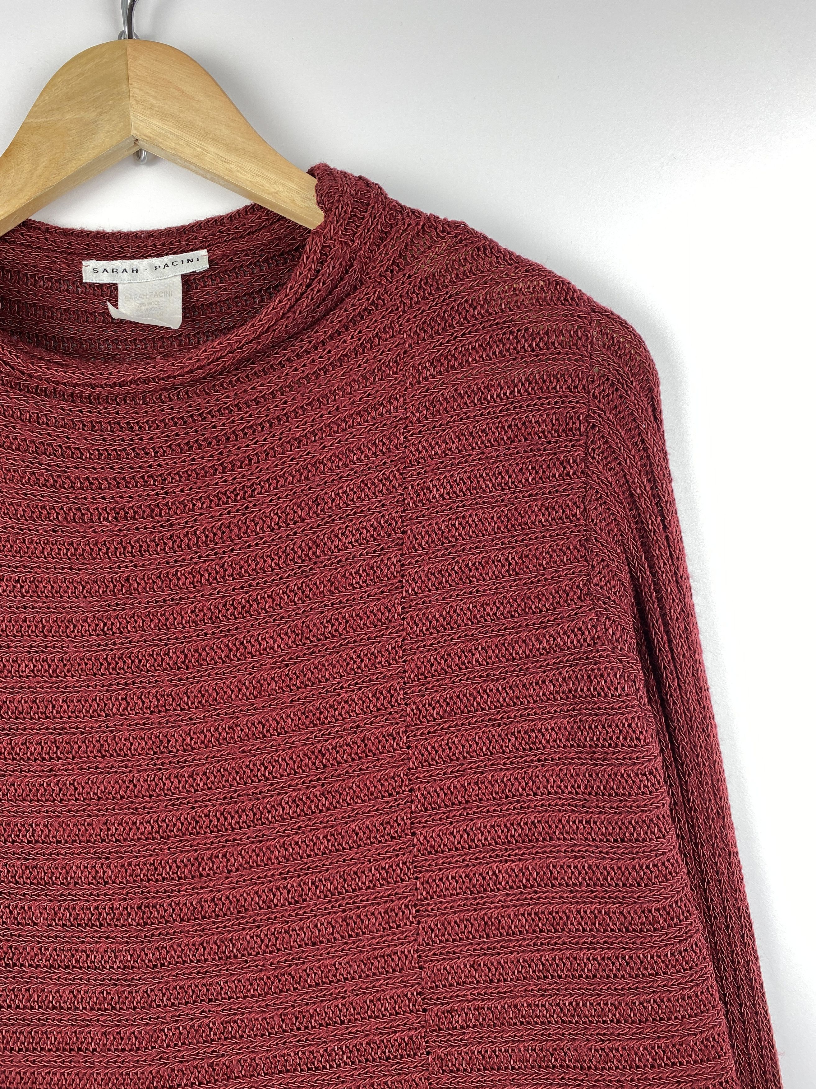 Sarah Pacini Sarah Pacini Knit Cropped Sweater Made in Italy One Size Size ONE SIZE - 4 Thumbnail