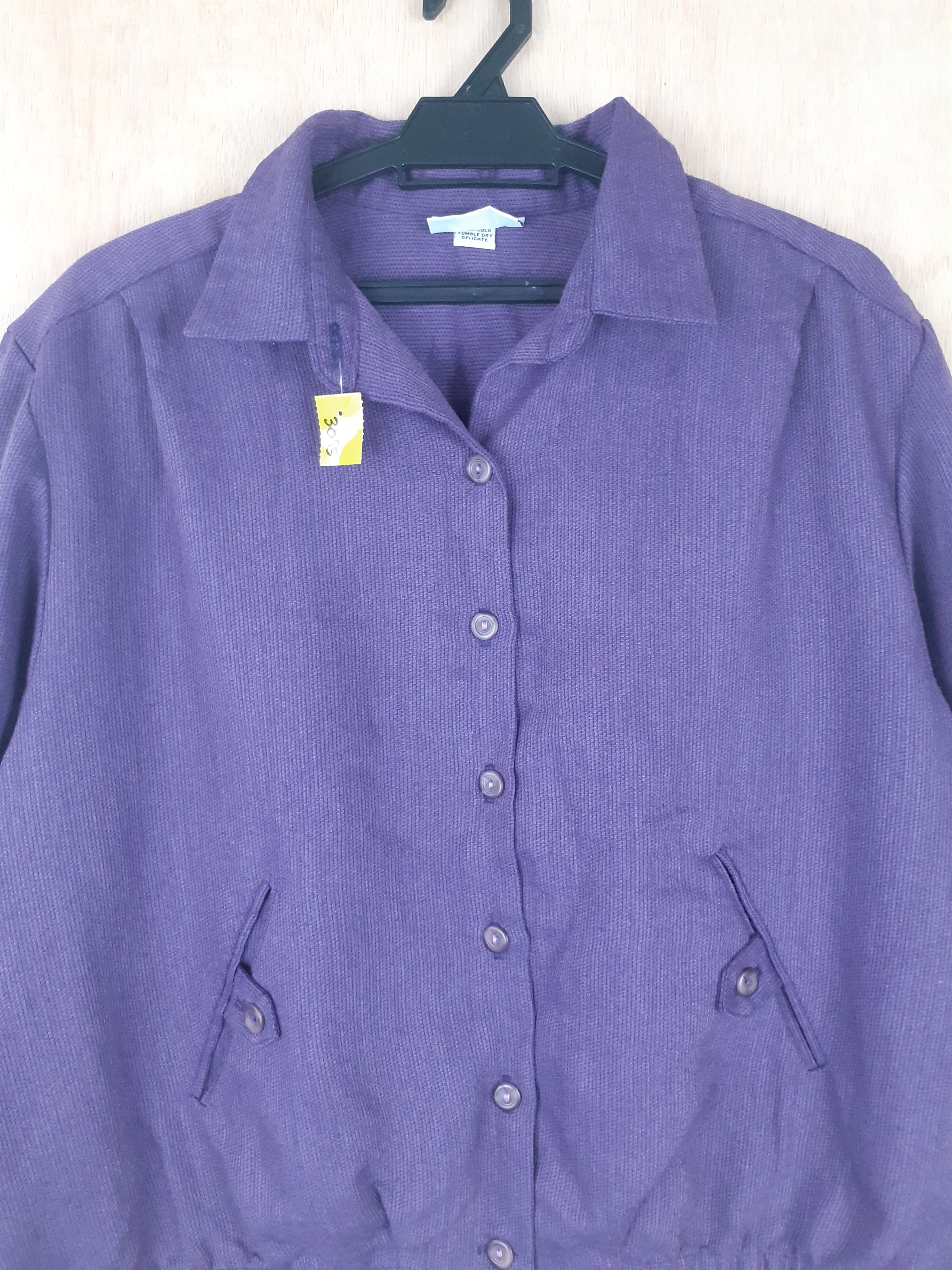 Designer × Vintage Alfred Dunner Petite purple jacket vintage #3085 Size US M / EU 48-50 / 2 - 2 Thumbnail