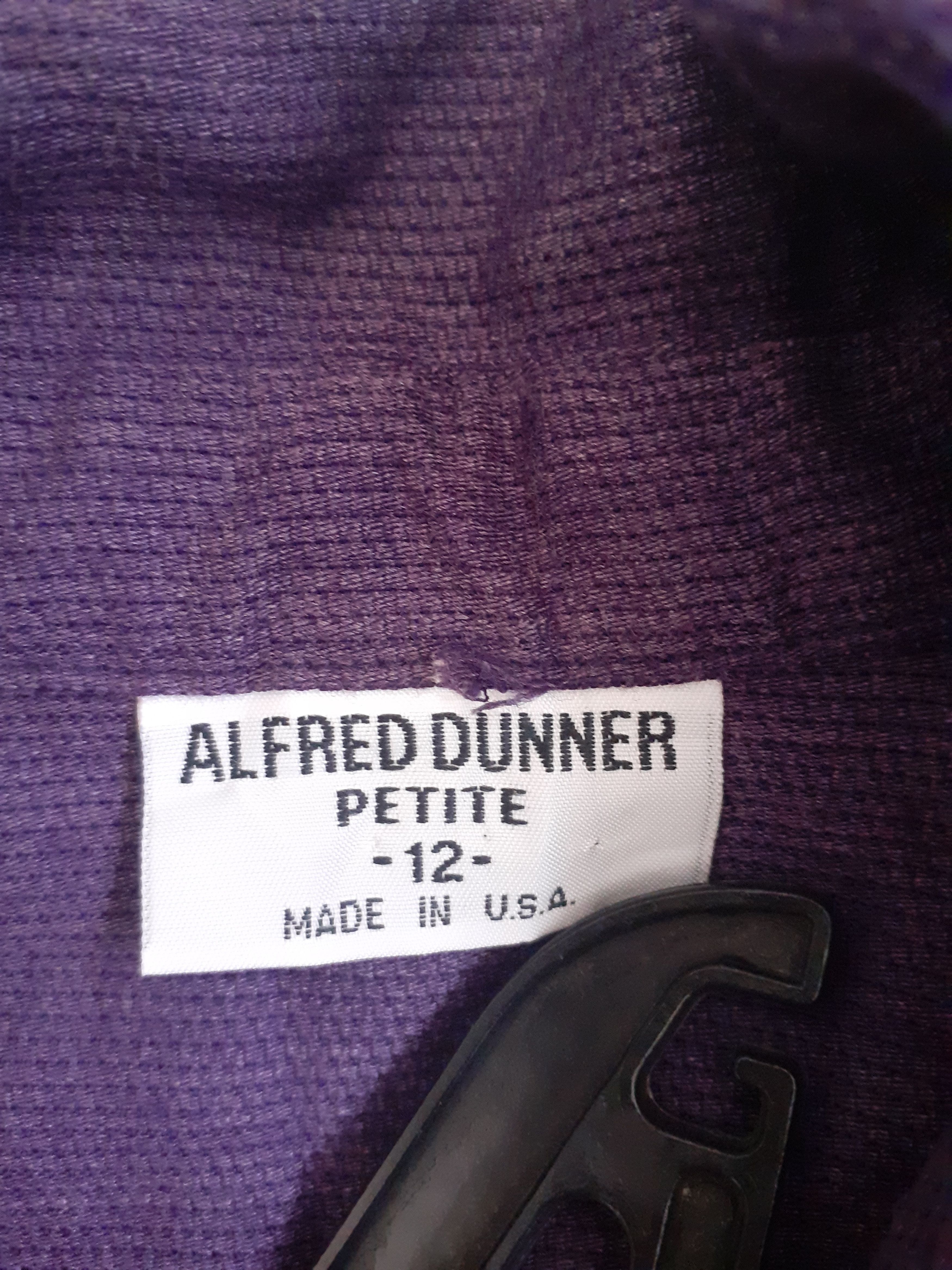 Designer × Vintage Alfred Dunner Petite purple jacket vintage #3085 Size US M / EU 48-50 / 2 - 11 Thumbnail