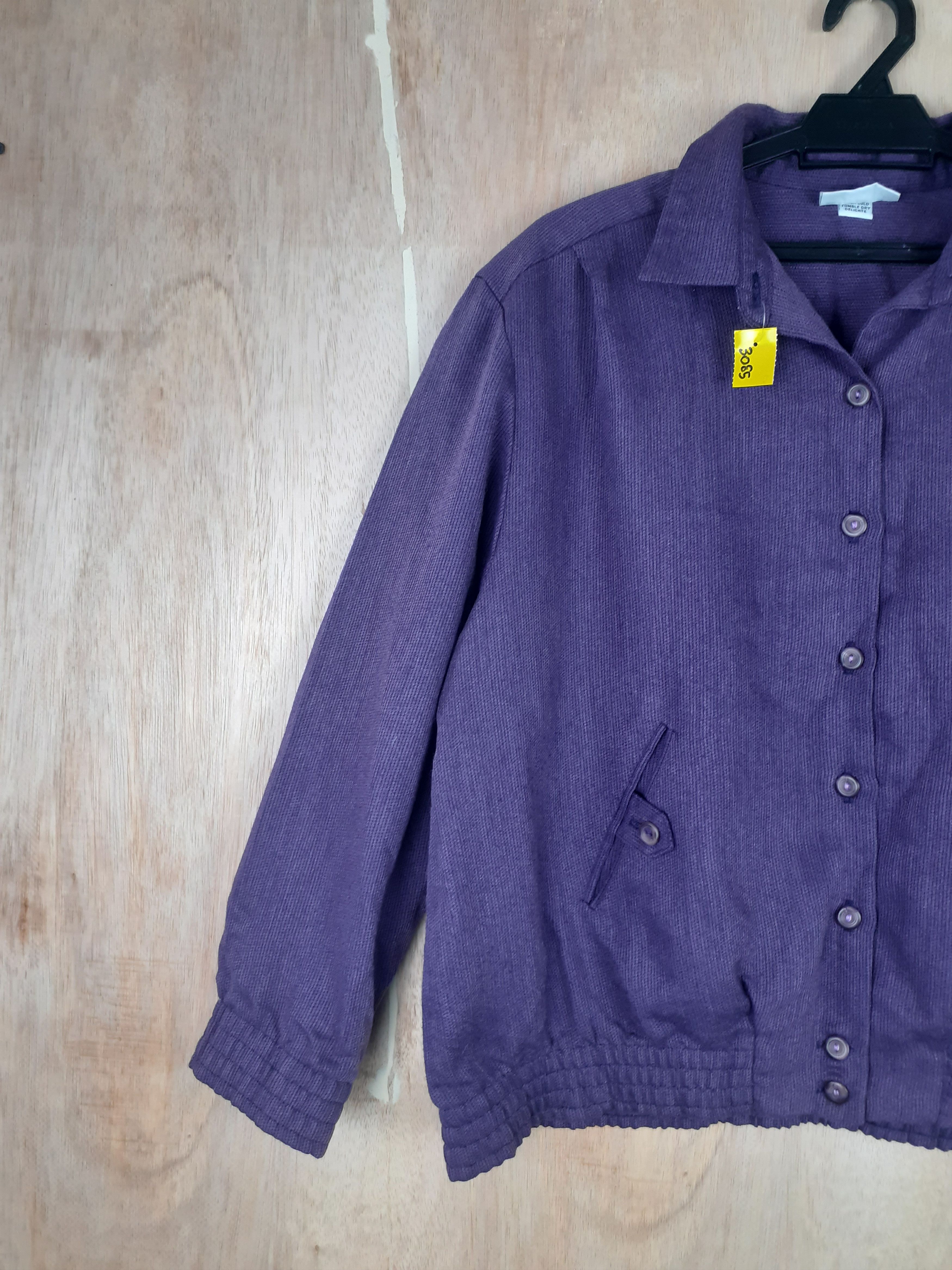 Designer × Vintage Alfred Dunner Petite purple jacket vintage #3085 Size US M / EU 48-50 / 2 - 5 Thumbnail