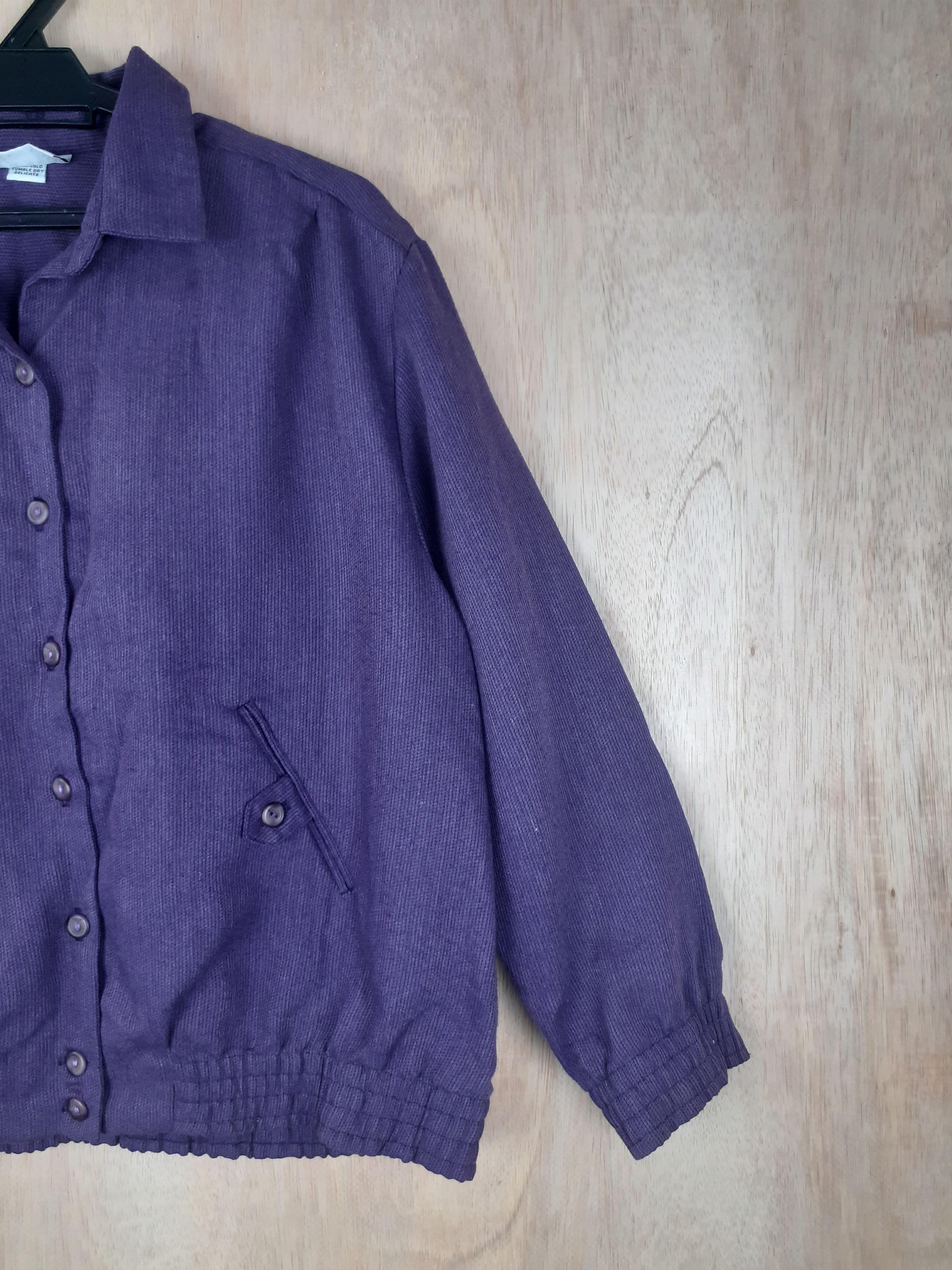 Designer × Vintage Alfred Dunner Petite purple jacket vintage #3085 Size US M / EU 48-50 / 2 - 6 Thumbnail