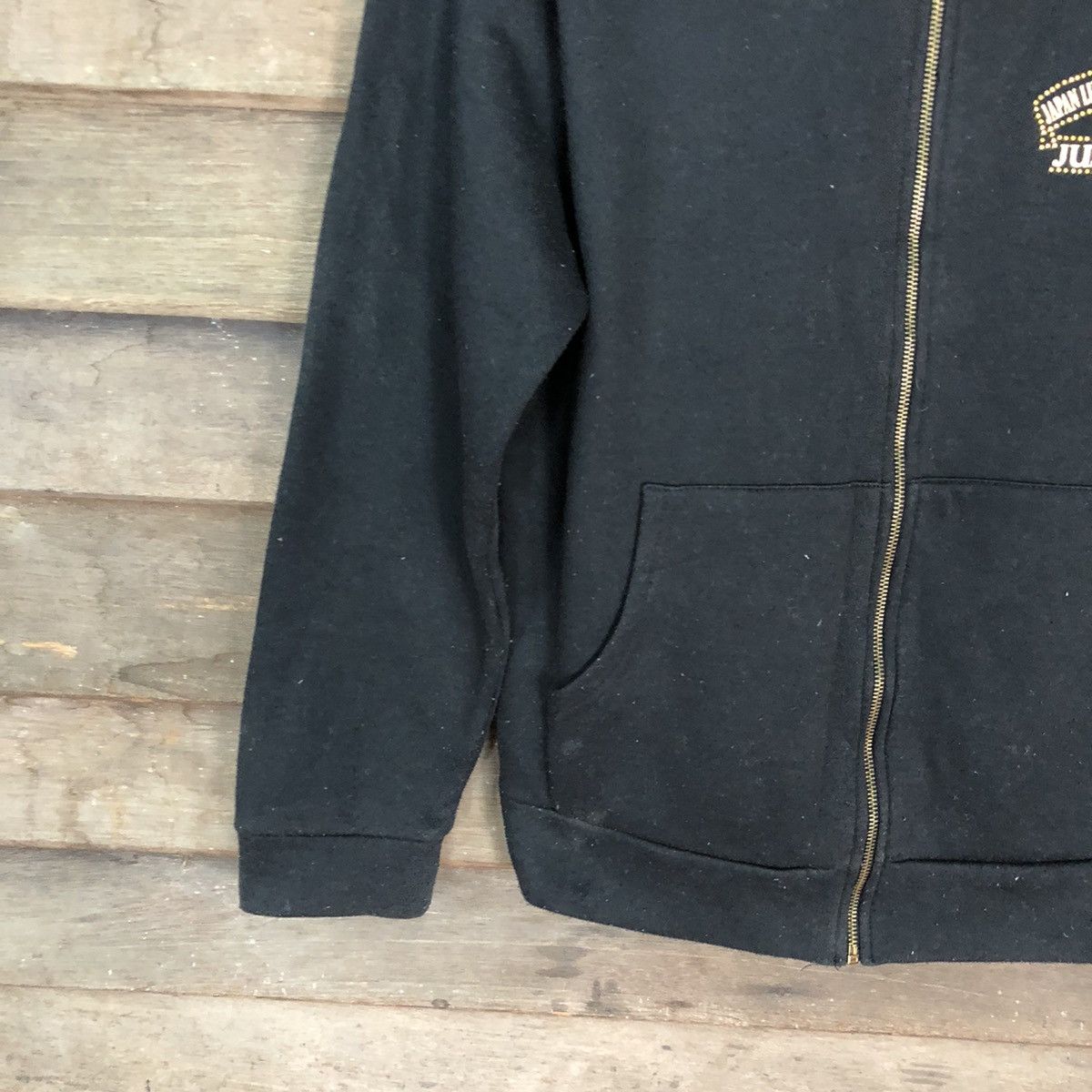 Japanese Brand × Vintage Just 4 Dots japan Black Hoodie sweater #4018 Size US L / EU 52-54 / 3 - 6 Thumbnail