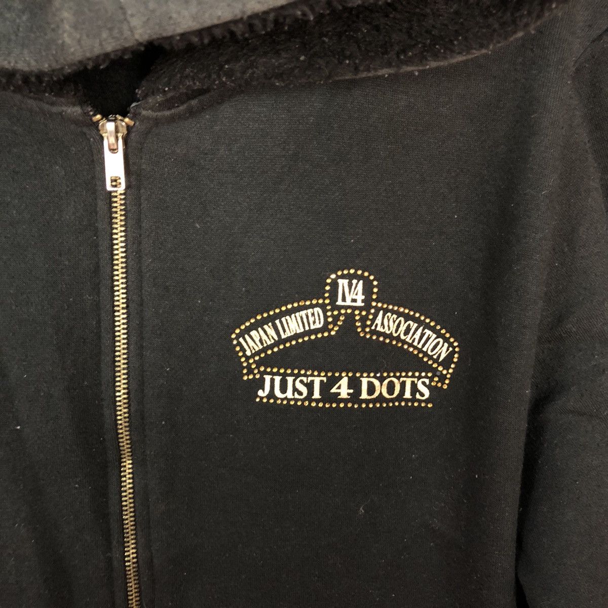Japanese Brand × Vintage Just 4 Dots japan Black Hoodie sweater #4018 Size US L / EU 52-54 / 3 - 8 Thumbnail