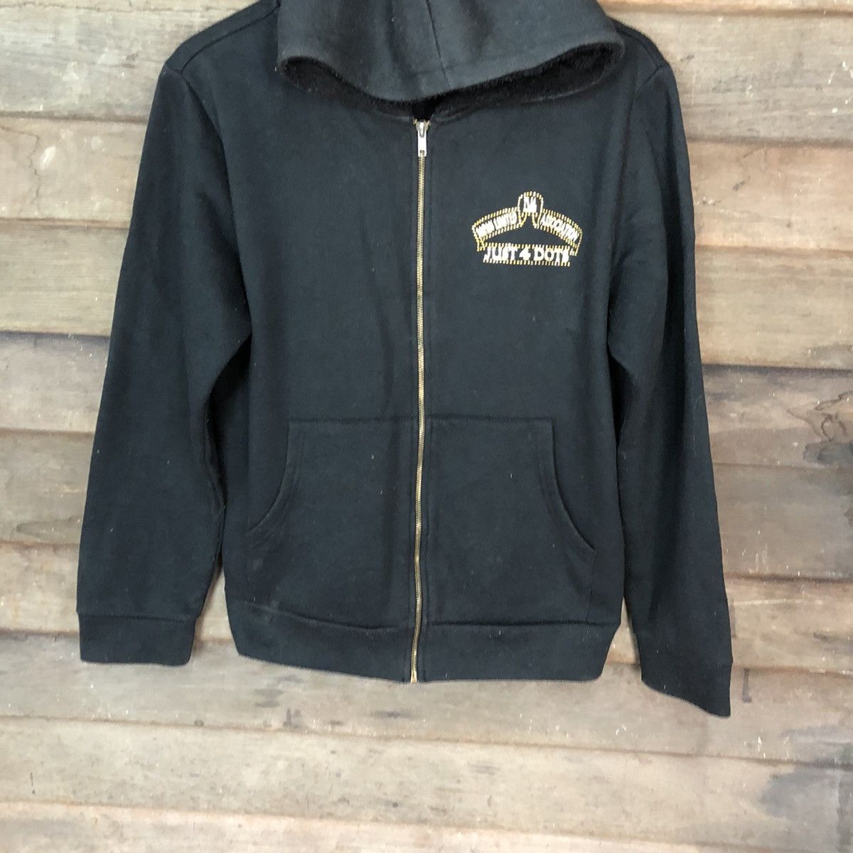 Japanese Brand × Vintage Just 4 Dots japan Black Hoodie sweater #4018 Size US L / EU 52-54 / 3 - 5 Thumbnail