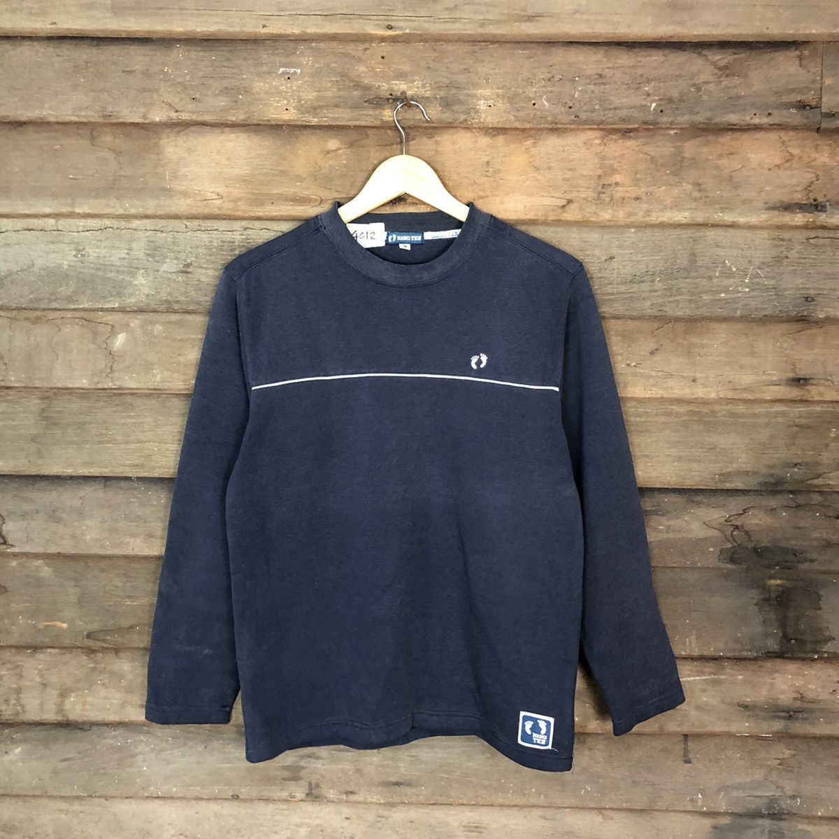Hang Ten × Vintage Hang Ten vintage japan Blue Sweatshirt #4012 Size US M / EU 48-50 / 2 - 1 Thumbnail