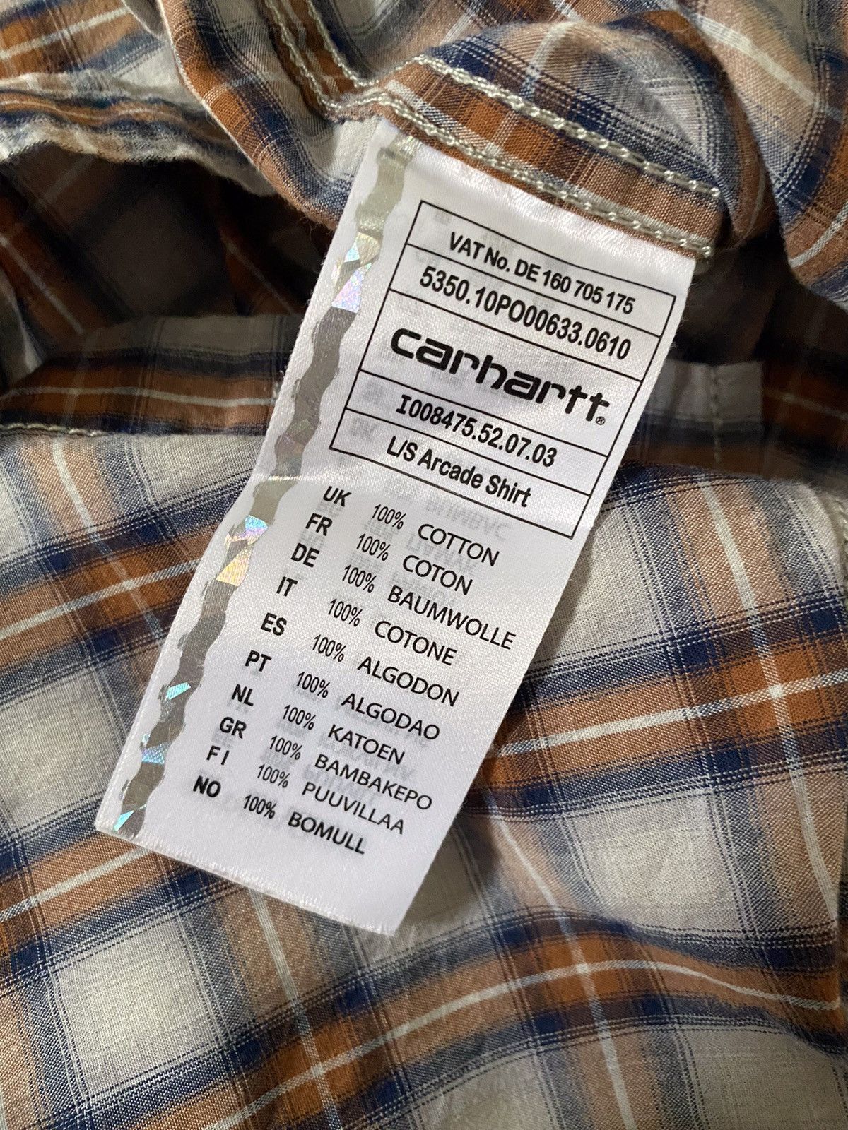 Carhartt Carhartt Vintage Flannel T shirt Size US S / EU 44-46 / 1 - 5 Thumbnail